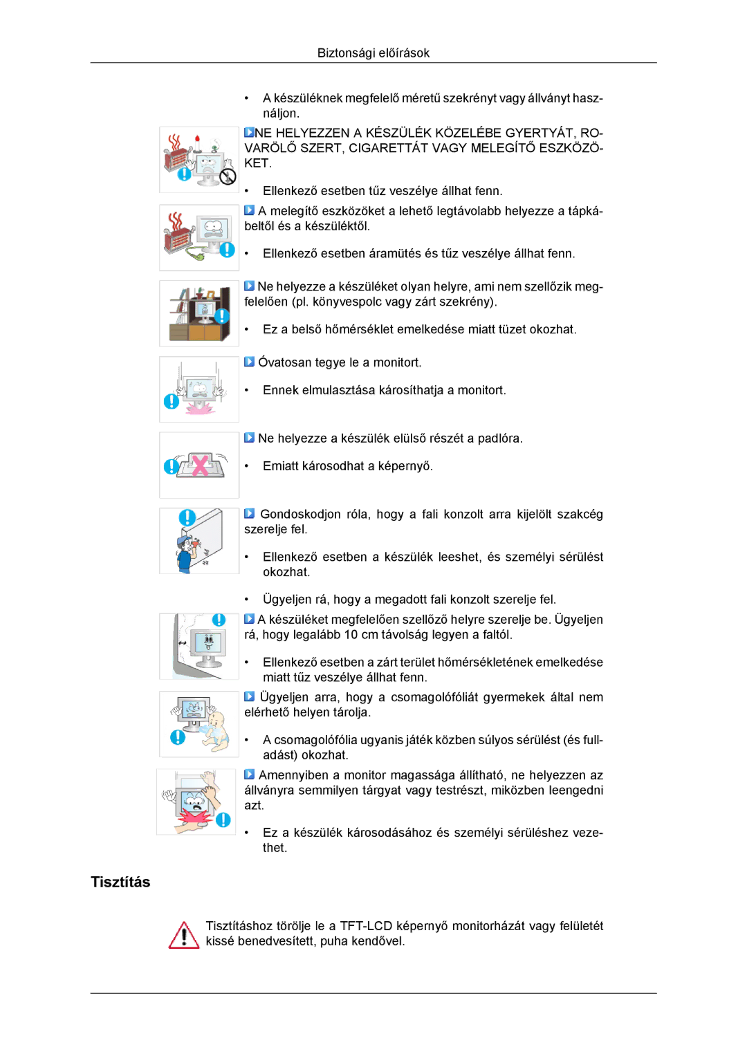 Samsung LS22MYKDSCA/EN, LS22MYDDSC/EDC manual Tisztítás 