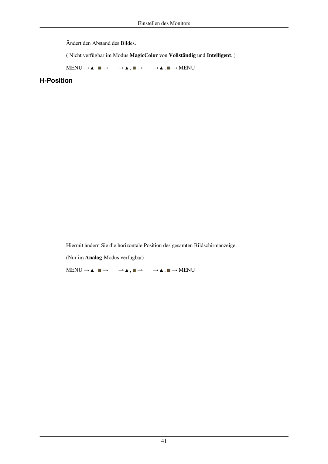 Samsung LS22MYLKF/EDC manual Position 