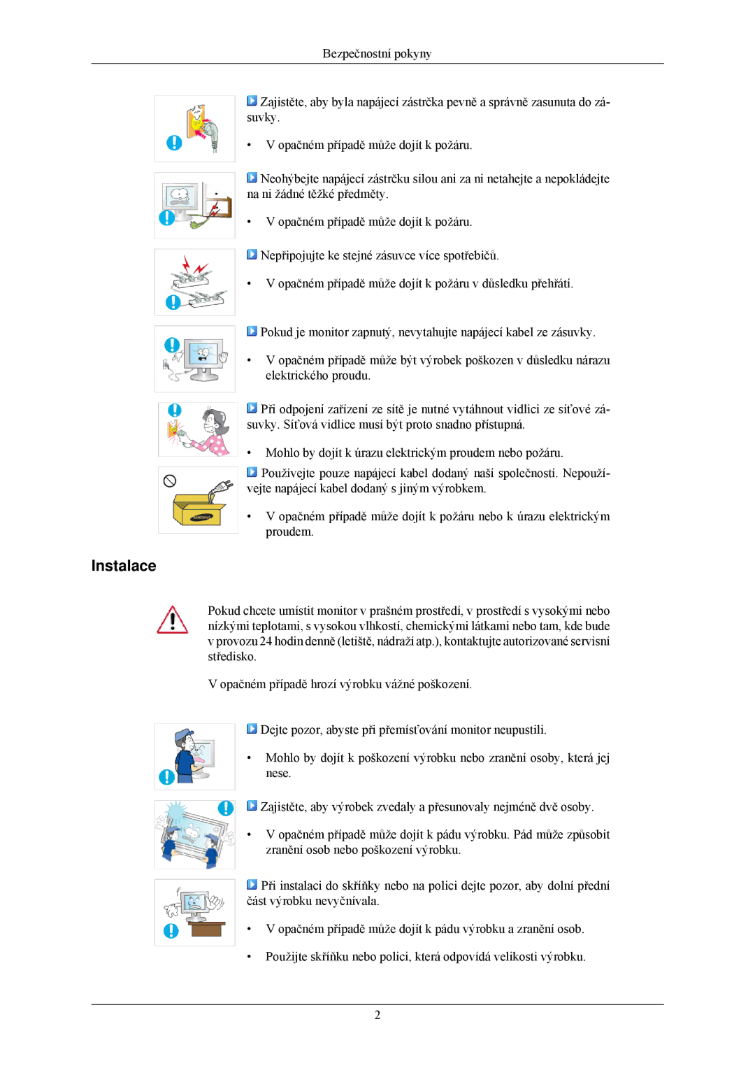 Samsung LS22MYLKF/EDC manual Instalace 