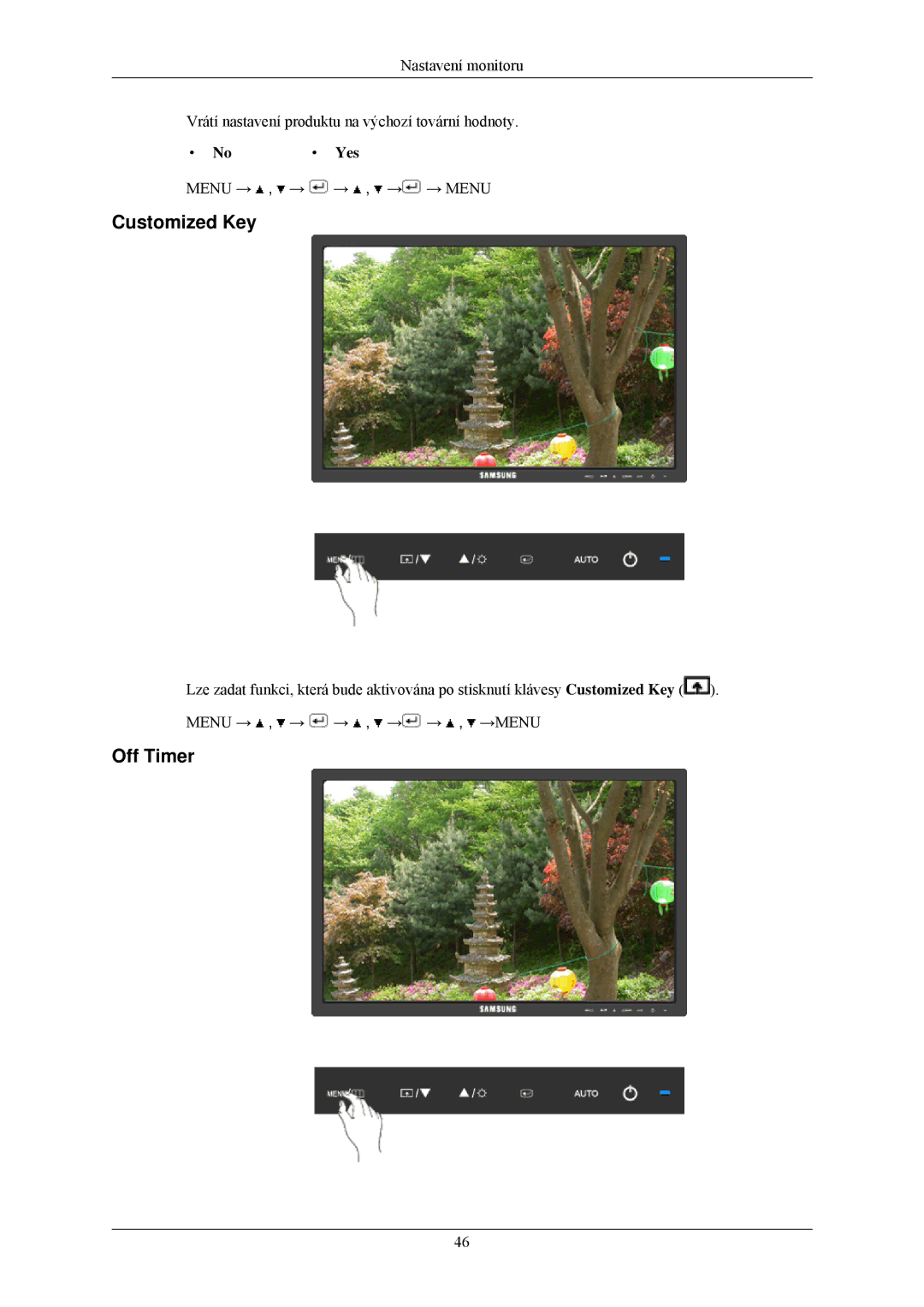 Samsung LS22MYLKF/EDC manual Off Timer, Yes 