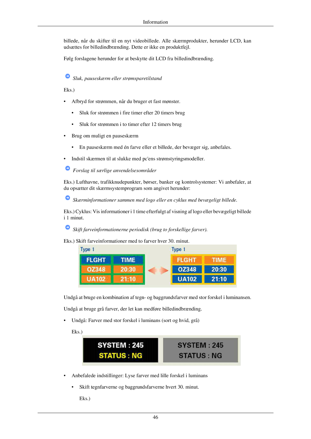 Samsung LS19MYNKB/EDC, LS22MYMESCA/EN, LS22MYDEBCA/EN, LS24MYKDSC/EDC, LS19CMYKF/EN Sluk, pauseskærm eller strømsparetilstand 