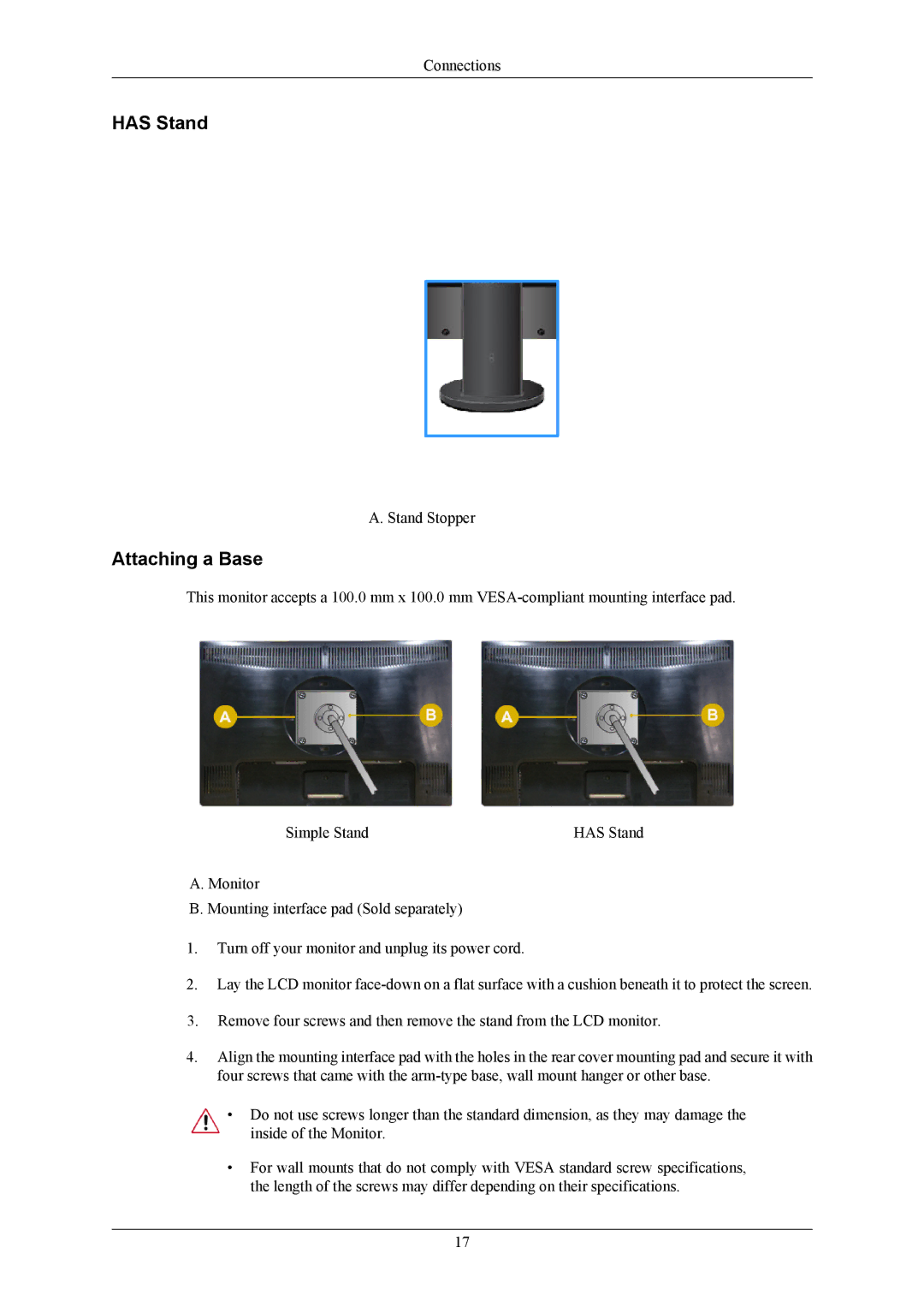 Samsung LS22MYMEBCA/EN, LS22MYMESCA/EN, LS22MYMKBQ/XSS, LS22MYMESQ/EDC, LS20MYMEBQ/EDC, LS20MYMESQ/EDC manual Has Stand 