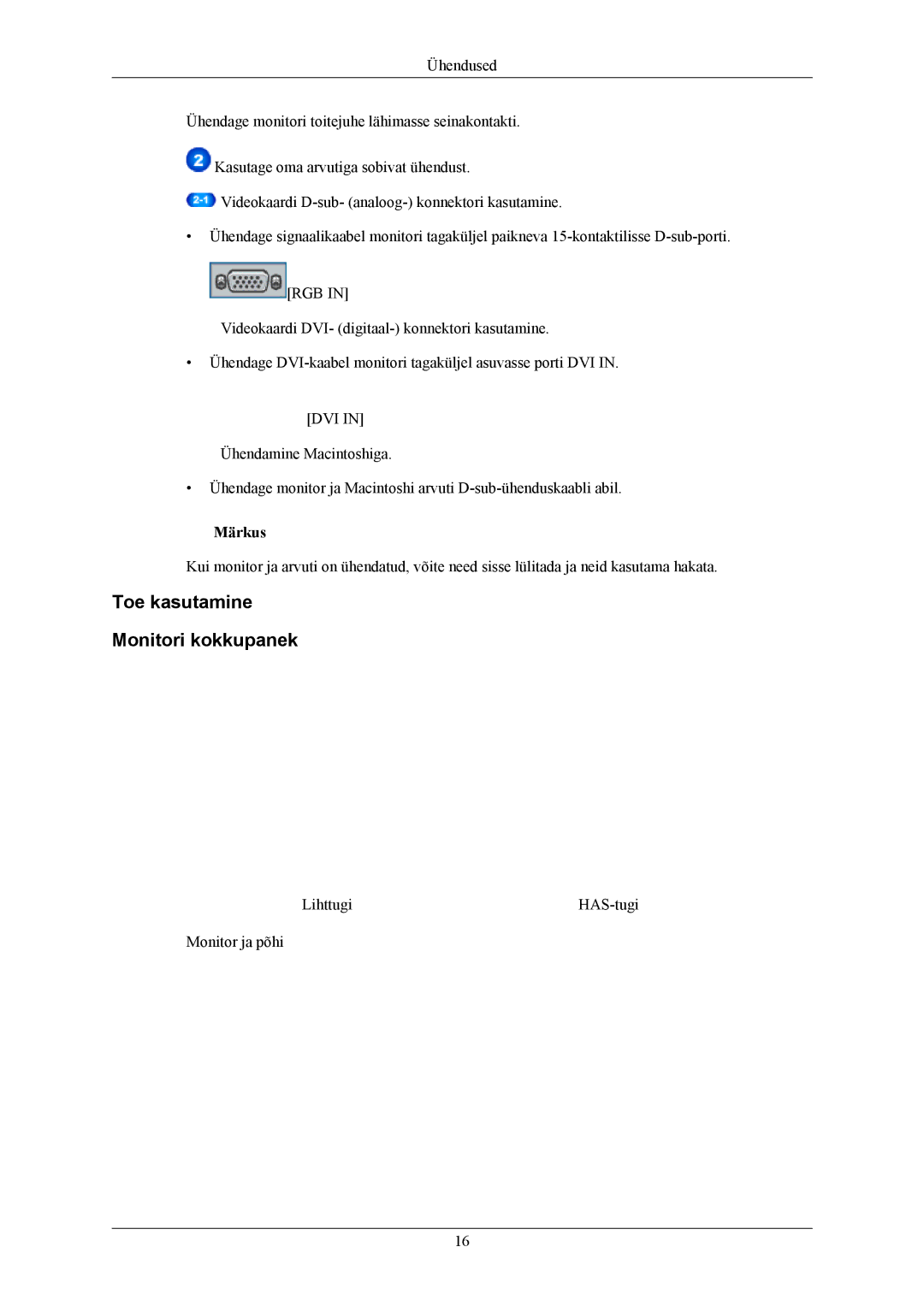 Samsung LS20MYMESQ/EDC, LS22MYMESQ/EDC, LS20MYMEBQ/EDC, LS22MYMEBQ/EDC manual Märkus 