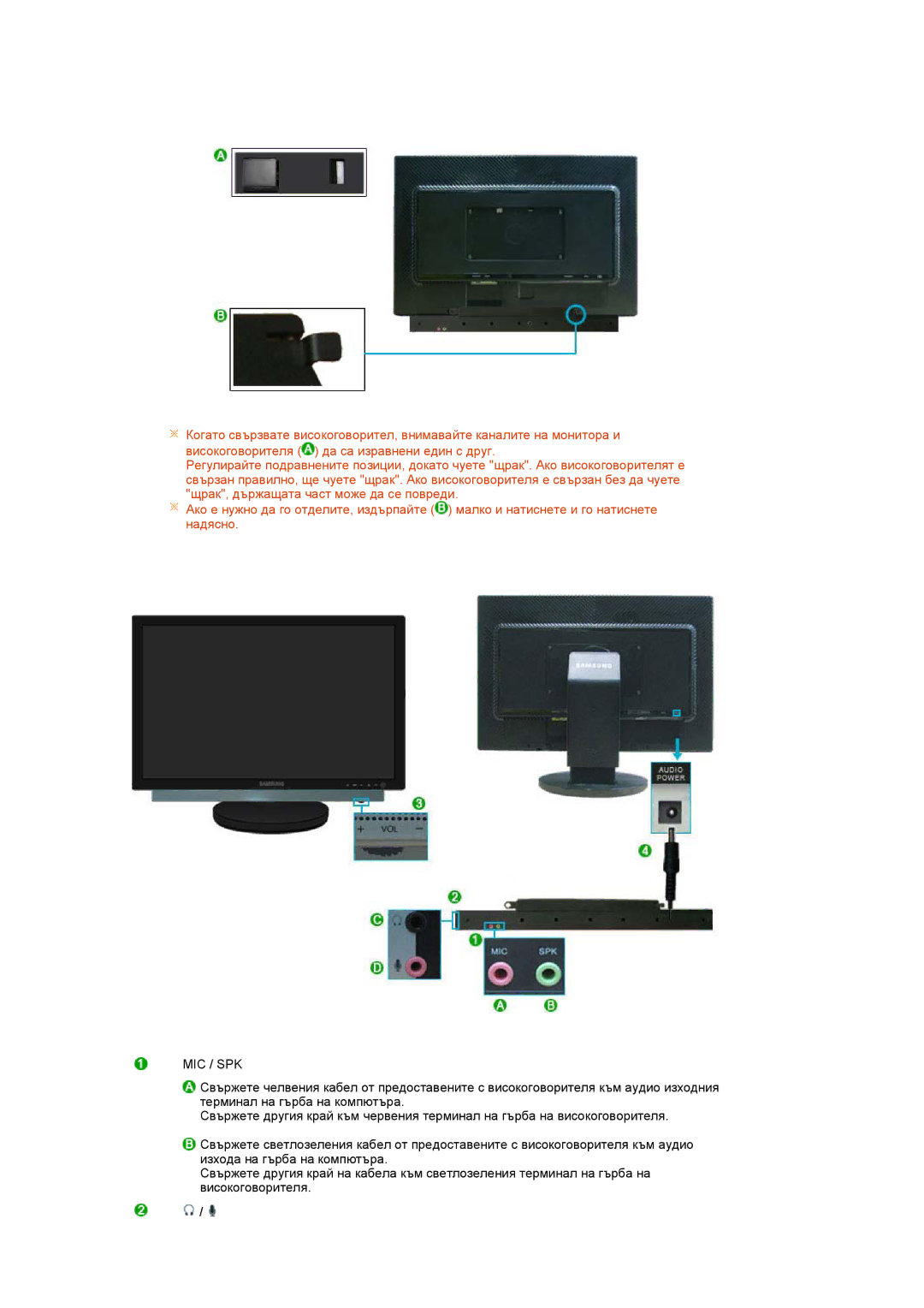 Samsung LS22MYNKBB/EDC, LS22MYNKSB/EDC, LS22MYNKBGEDC, LS22MYNKB/EDC, LS24HUBCBL/EDC, LS24HUBCBQ/EDC, LS22MYNKBBA/EN Mic / Spk 