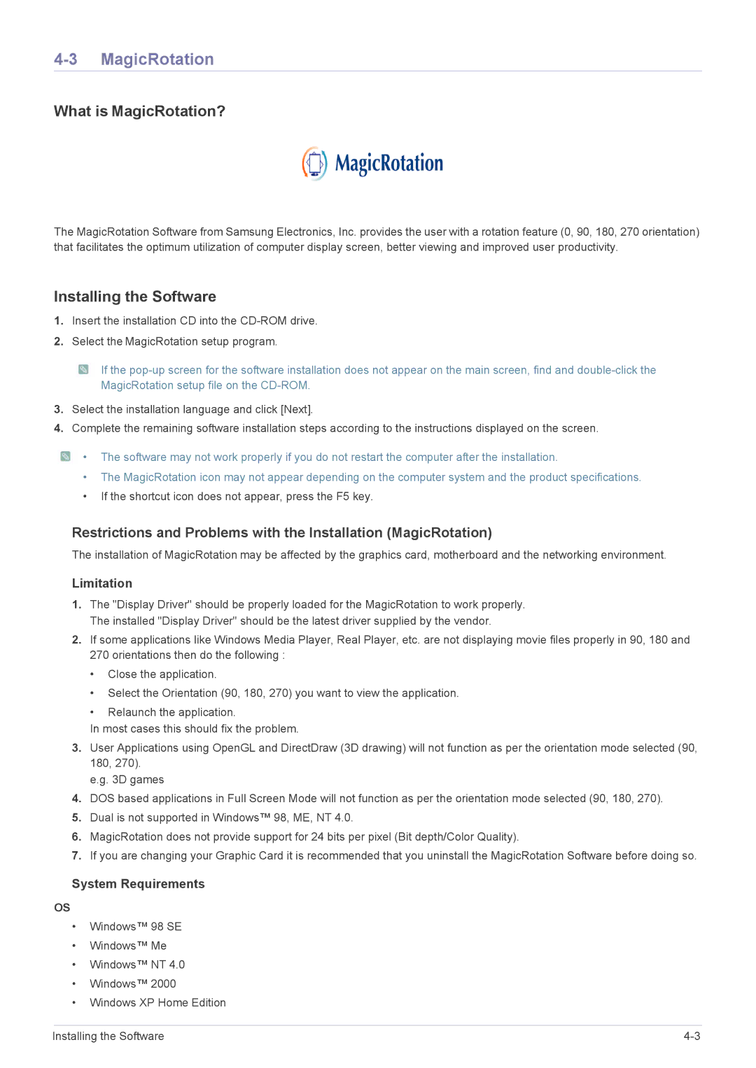 Samsung LS22MYPEBV/EN manual What is MagicRotation? 