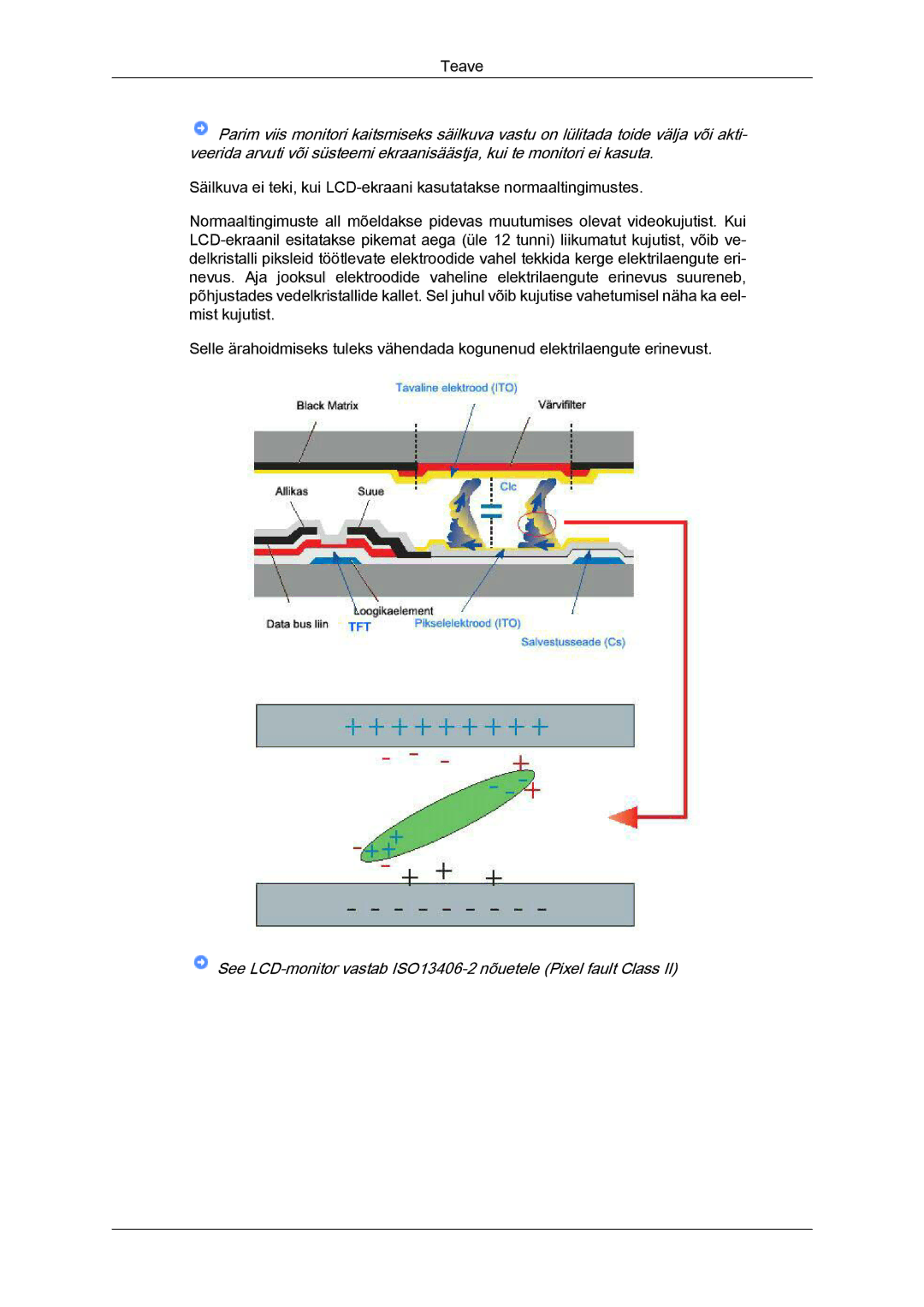 Samsung LS19MYYKBBA/EN, LS22MYYKBB/EDC, LS20MYYKBBA/EN manual See LCD-monitor vastab ISO13406-2 nõuetele Pixel fault Class 
