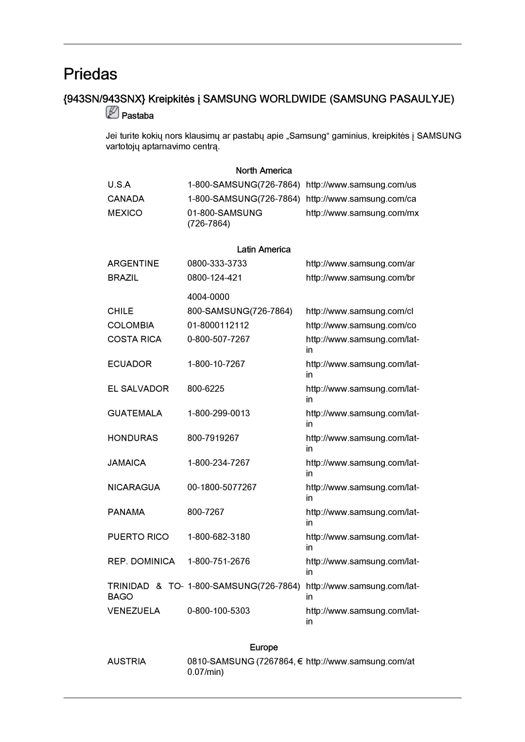 Samsung LS20MYYKBBA/EN, LS22MYYKBB/EDC, LS19MYYKBBA/EN, LS19MYYKBB/EDC, LS22MYYKBBA/EN manual Priedas 