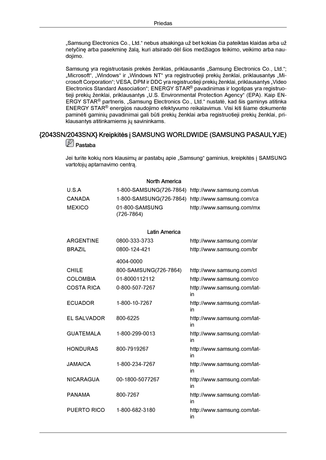 Samsung LS19MYYKBBA/EN, LS22MYYKBB/EDC, LS20MYYKBBA/EN, LS19MYYKBB/EDC, LS22MYYKBBA/EN manual Puerto Rico 