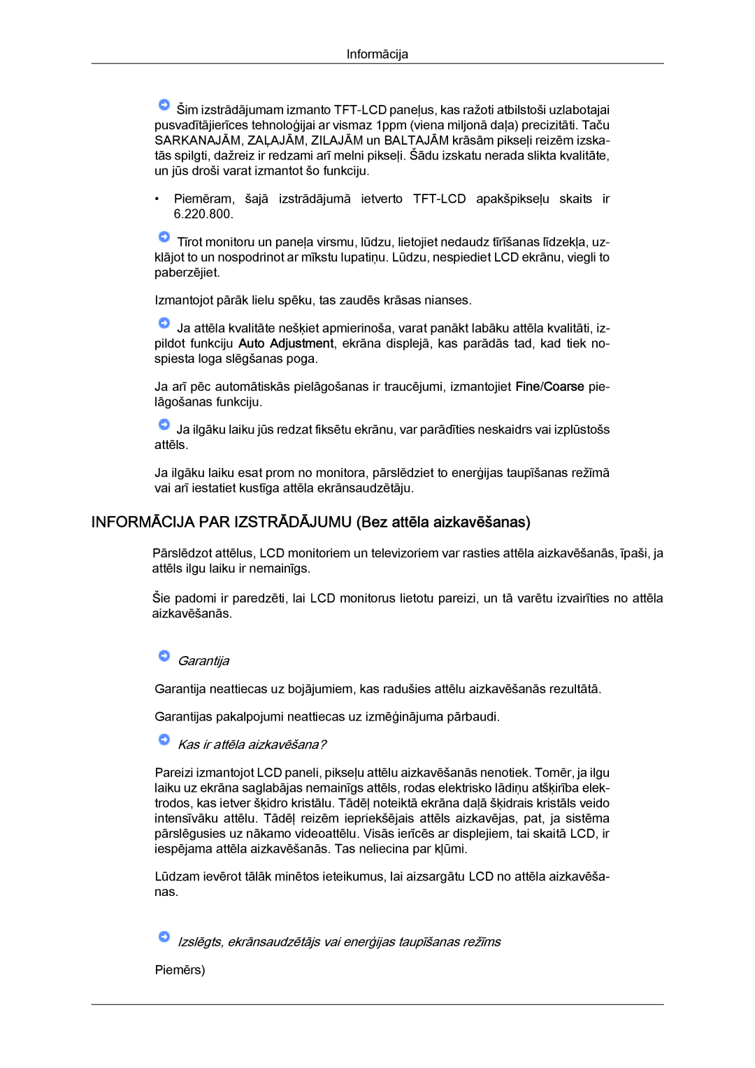 Samsung LS20MYYKBBA/EN, LS22MYYKBB/EDC, LS19MYYKBBA/EN, LS19MYYKBB/EDC, LS22MYYKBBA/EN manual Piemērs 