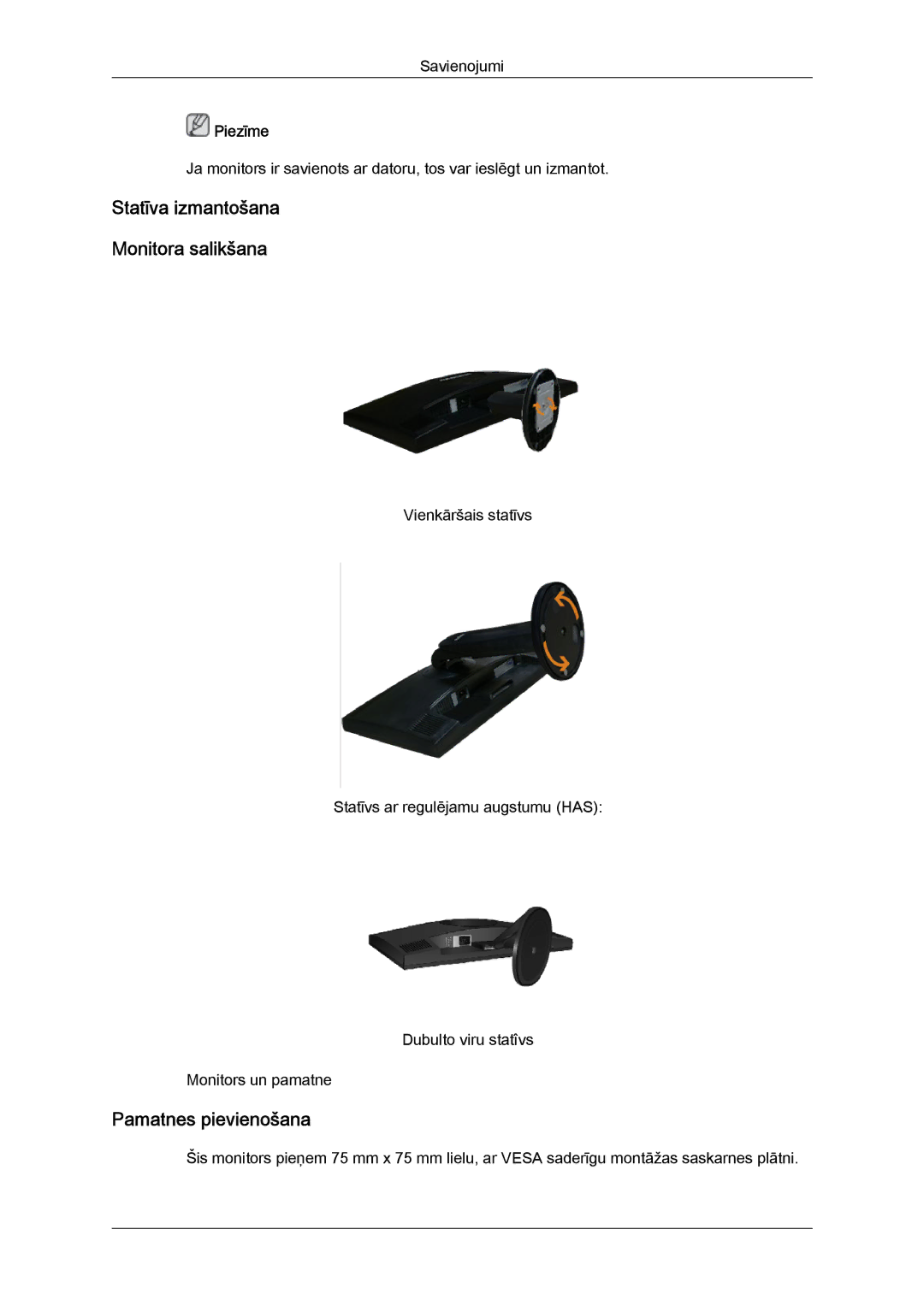 Samsung LS19MYYKBB/EDC, LS22MYYKBB/EDC, LS19MYYKBBA/EN, LS20MYYKBBA/EN, LS22MYYKBBA/EN manual Piezīme 