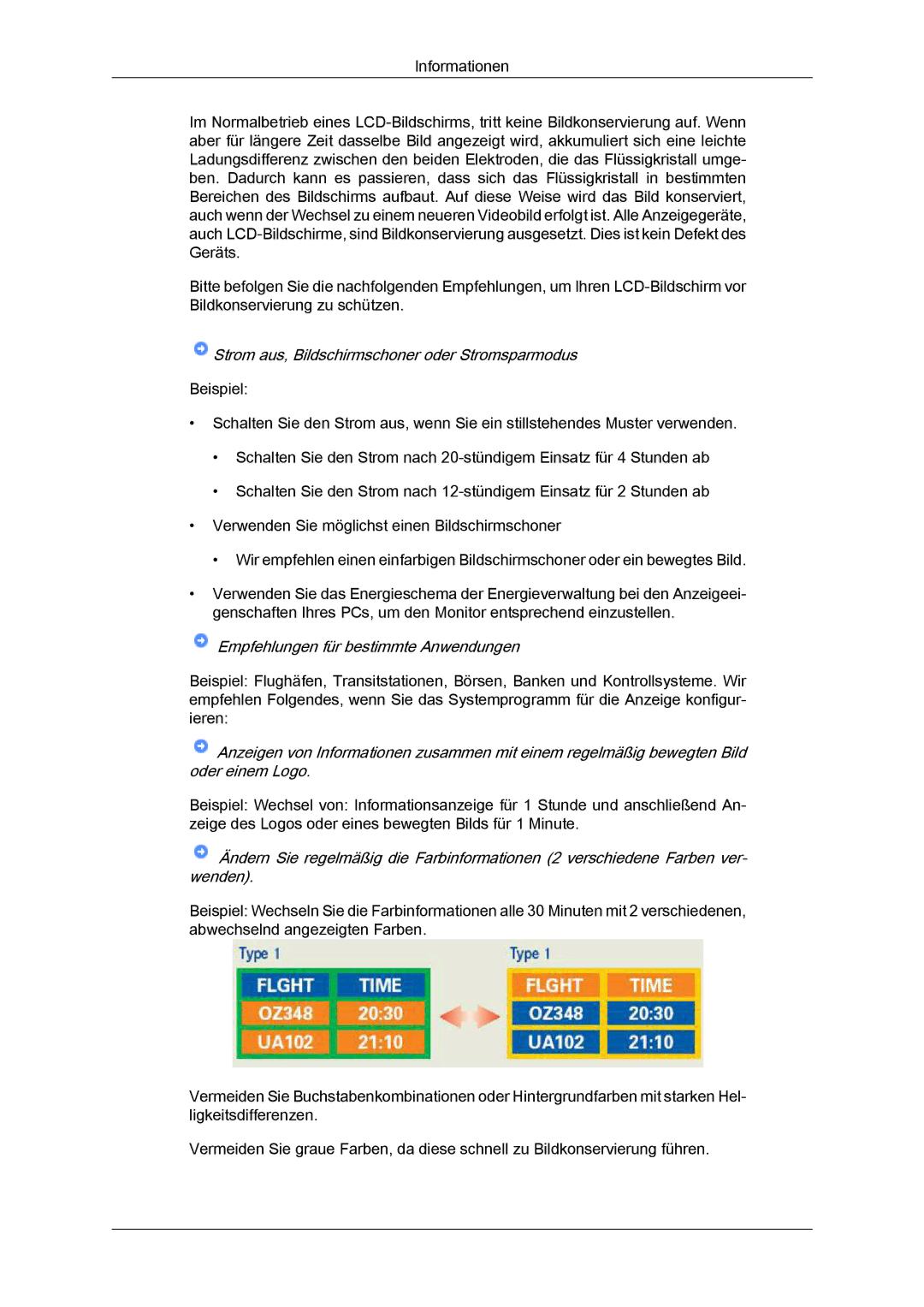 Samsung LS22MYYKBBA/EN, LS22MYYKBB/EDC, LS22MYLKF/EDC, LS19MYYKBBA/EN manual Strom aus, Bildschirmschoner oder Stromsparmodus 