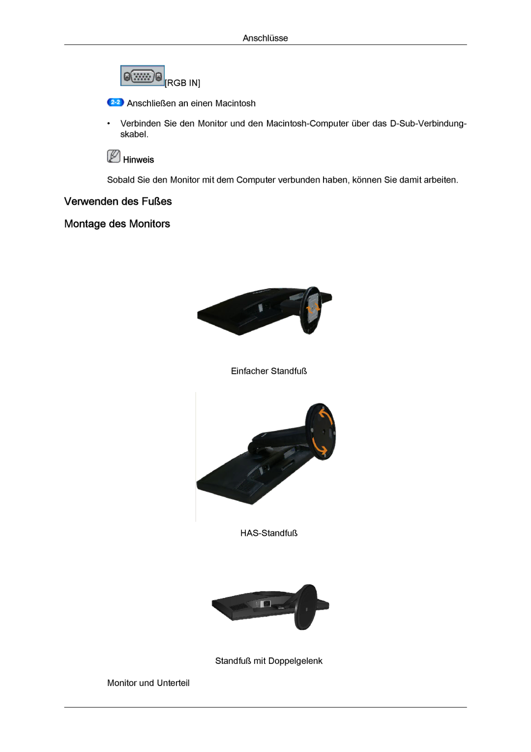 Samsung LS19MYYKBB/EDC, LS22MYYKBB/EDC, LS22MYLKF/EDC, LS19MYYKBBA/EN, LS22MYYKBBA/EN manual Hinweis 