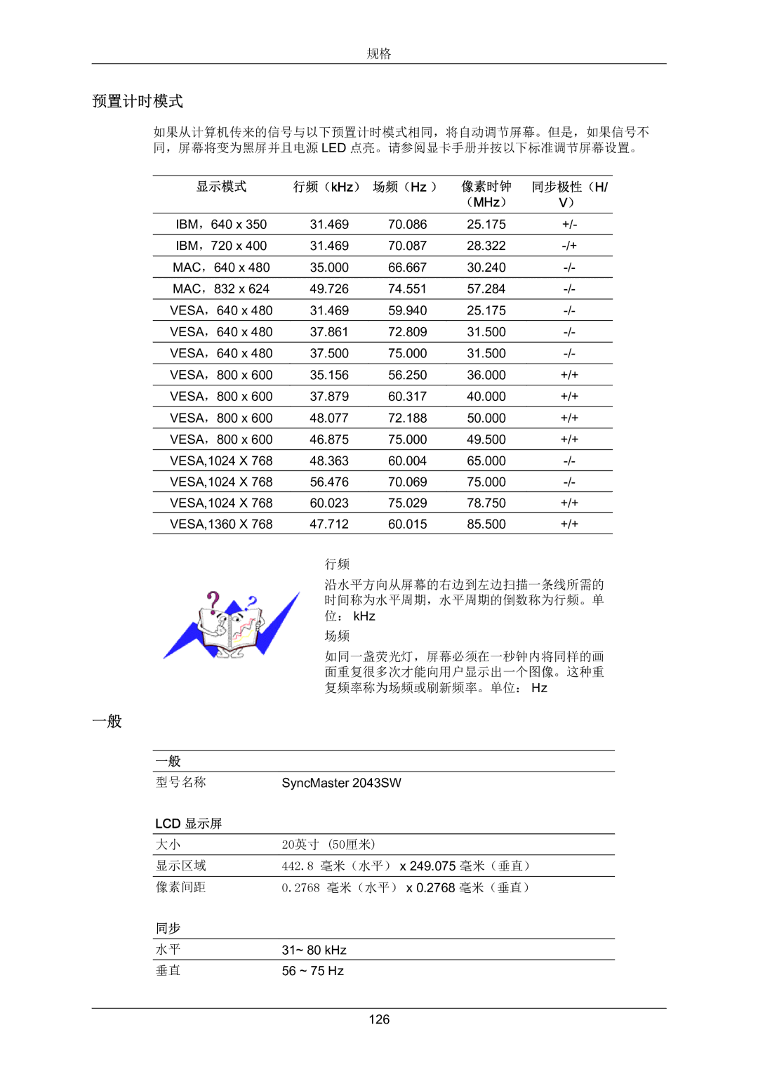 Samsung LS22MYZEBC/EDC, LS22MYZEBCA/EN manual 20英寸 50厘米 