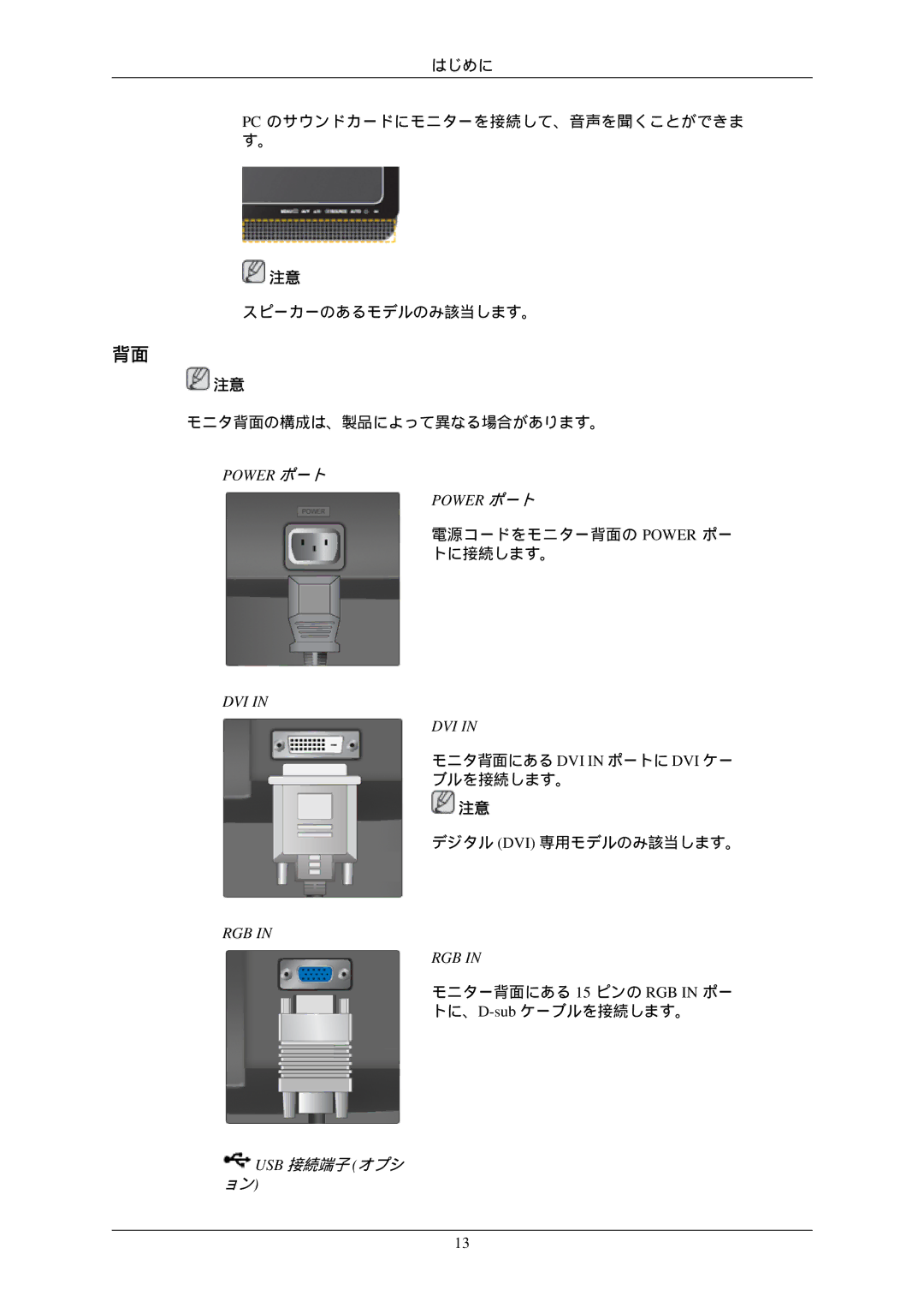 Samsung LS22MYZKBQ/XSJ, LS22MYZKBQA/XJ, LS22MYNKB/XSJ, LS24MYKKBQ/XSJ, LS20MYZKBQ/XSJ, LS20MYNKNB/XSJ, LS20MYNKN/XSJ manual Dvi 