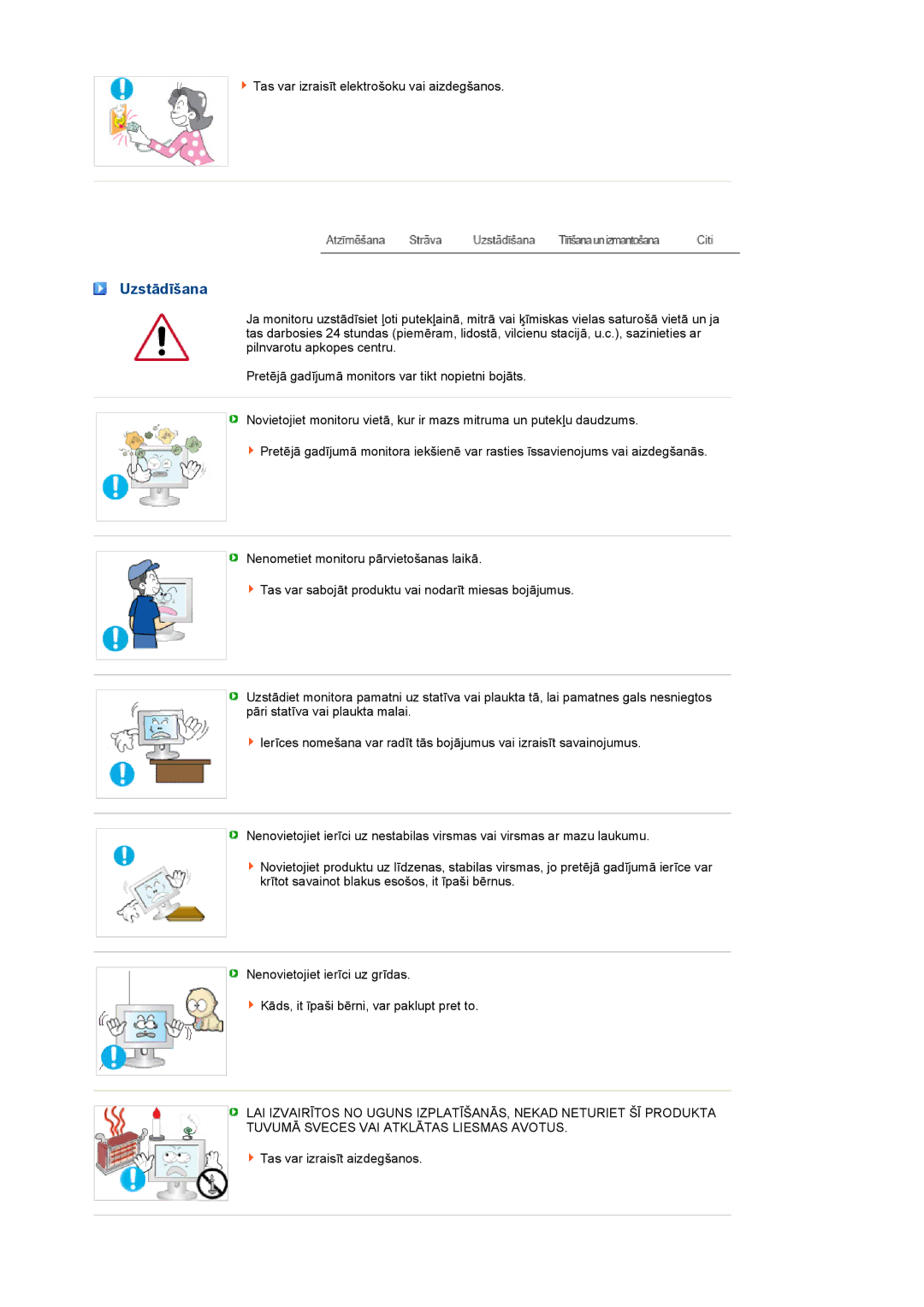 Samsung LS22PEBSFV/EDC, LS20PEBSFV/EDC manual Uzstādīšana 