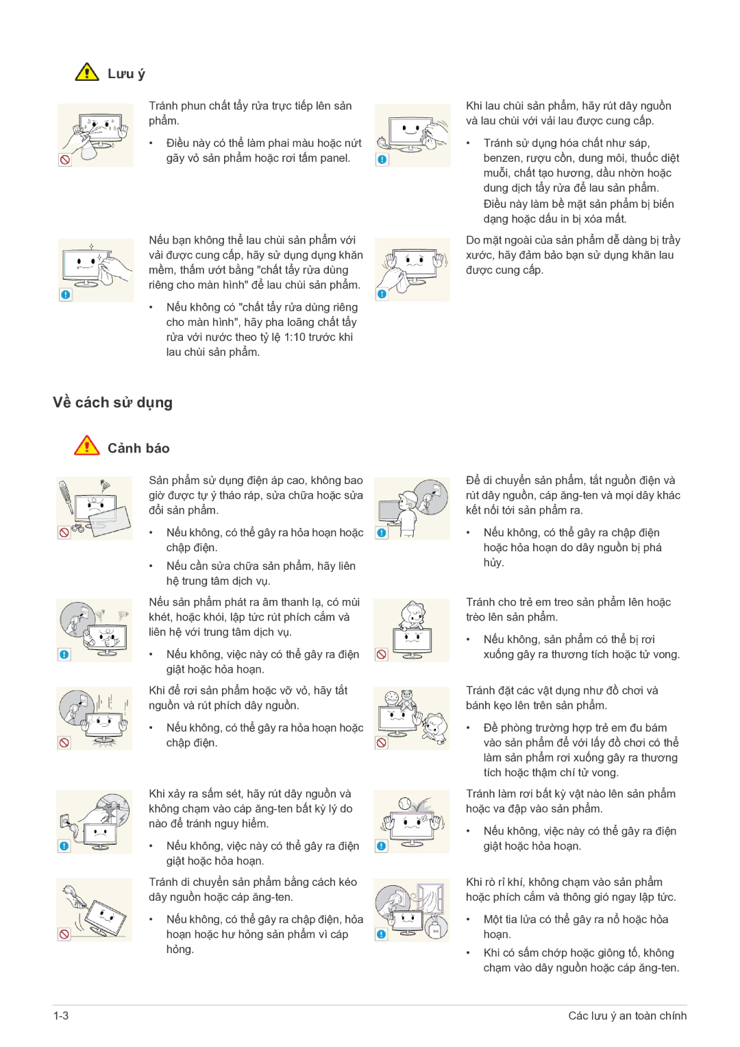 Samsung LS22PTESF/XV manual Về cách sử dụng 