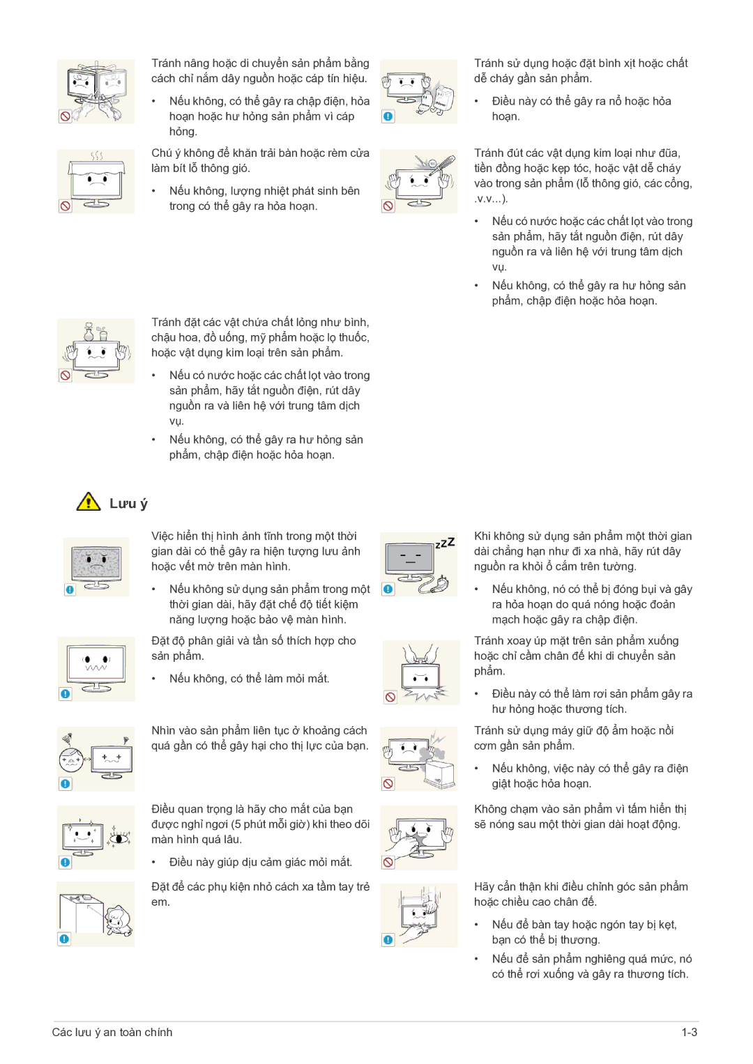 Samsung LS22PTESF/XV manual Lưu ý 