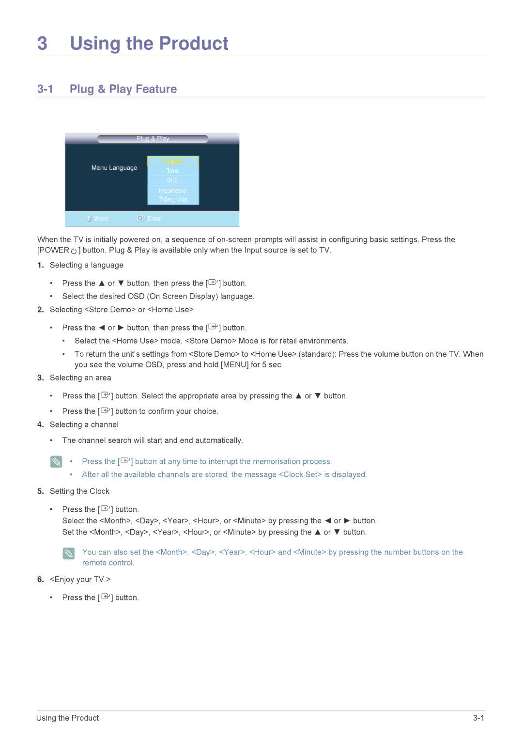 Samsung LS22PTESF/XV manual Using the Product, Plug & Play Feature 