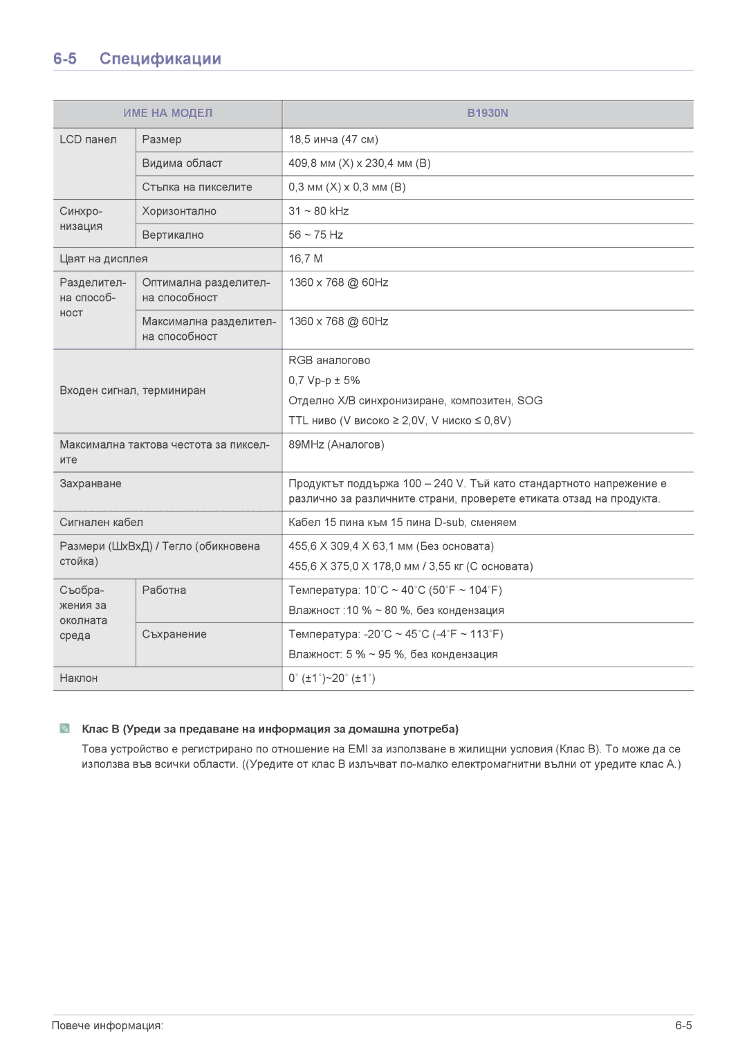 Samsung LS24PULKF/EN, LS22PUYKFHEN, LS22PUKKF/EN, LS19PUYKF/EN, LS20PUYKF/EN, LS19PUYKFUEN manual B1930N 