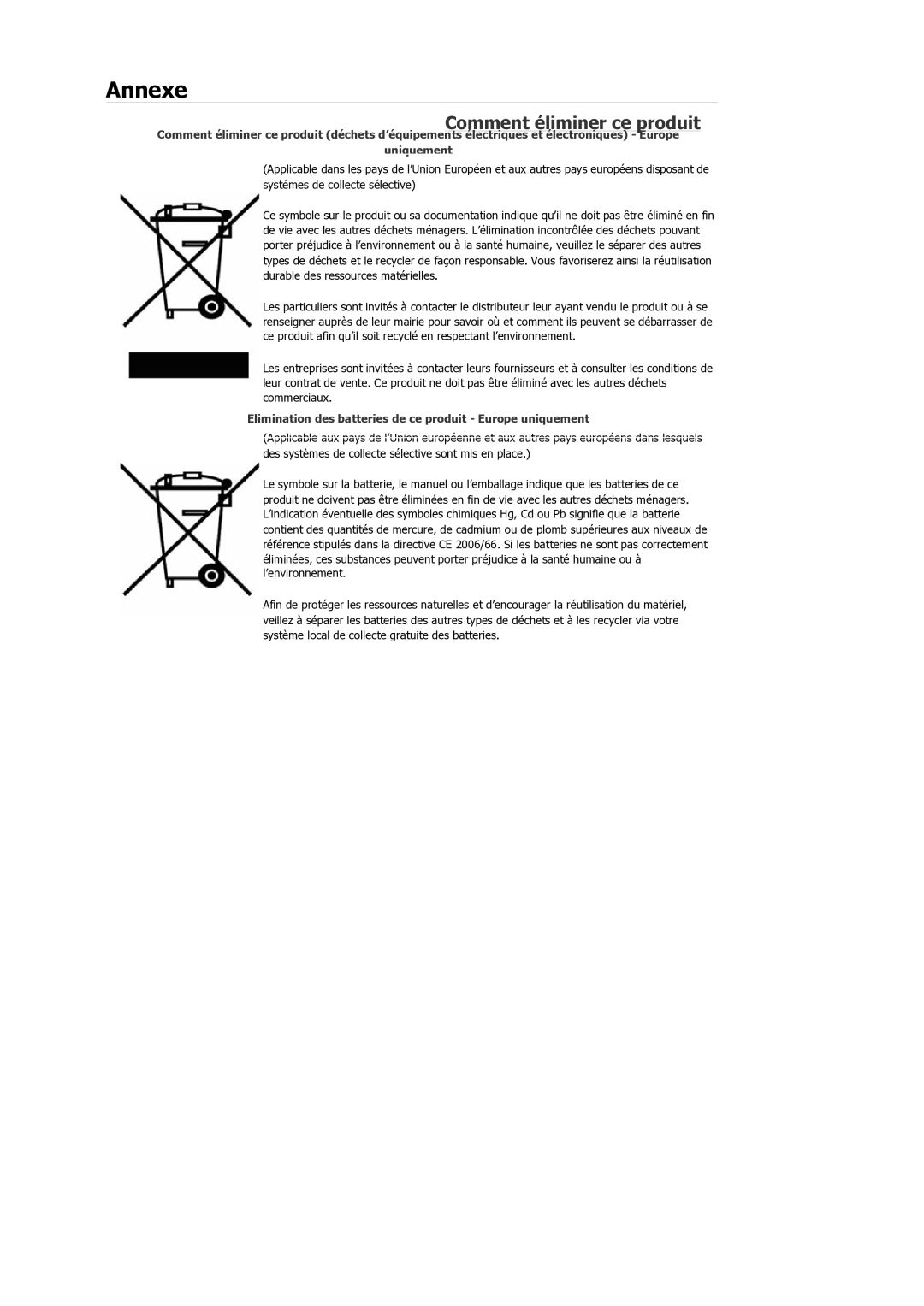 Samsung LS22TDDSUY/EN manual Comment éliminer ce produit 