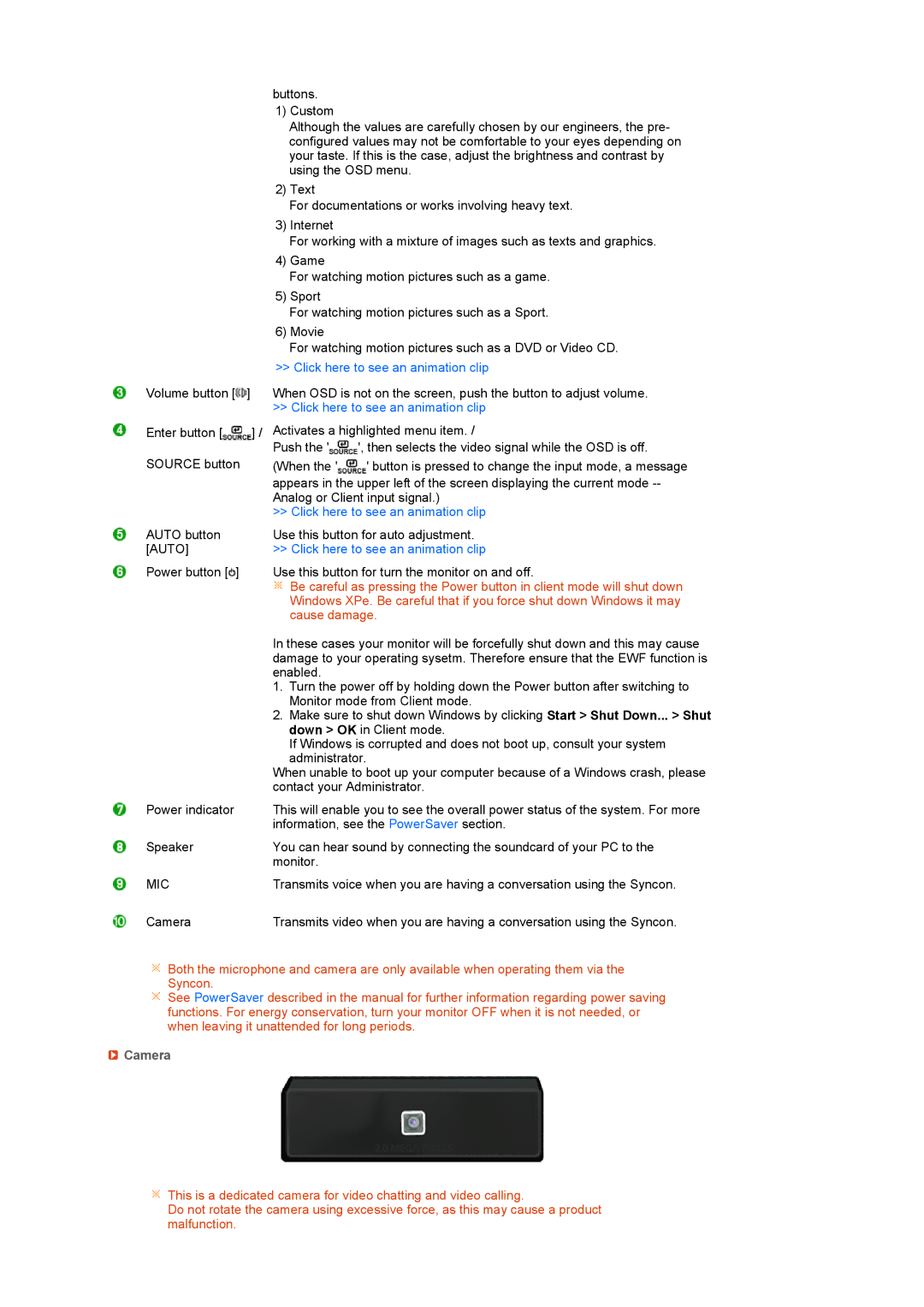 Samsung LF22TNTSFG/EDC, LS22TNTSF/EDC manual Mic, Camera 