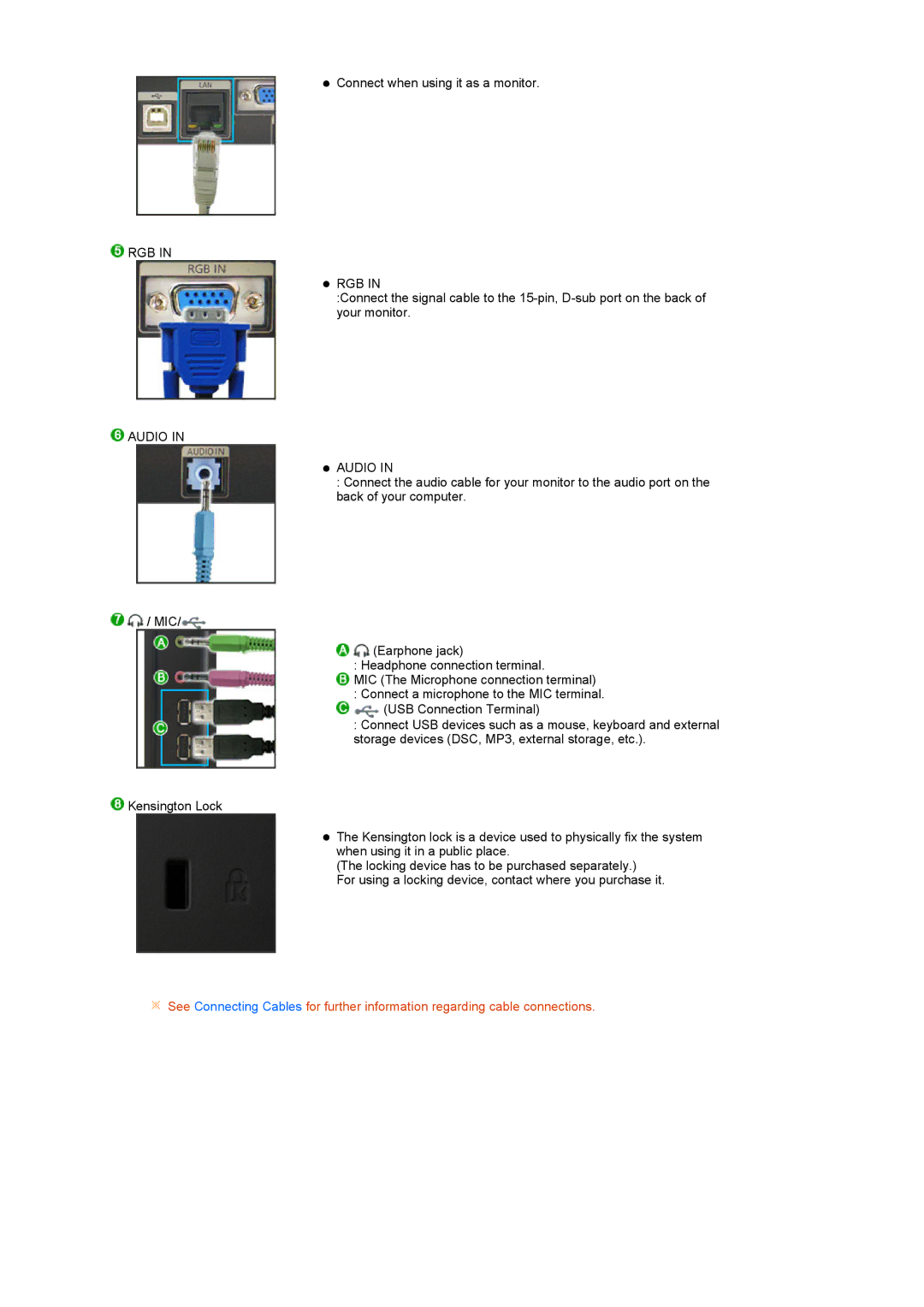 Samsung LS22TNTSF/EDC, LF22TNTSFG/EDC manual Rgb 