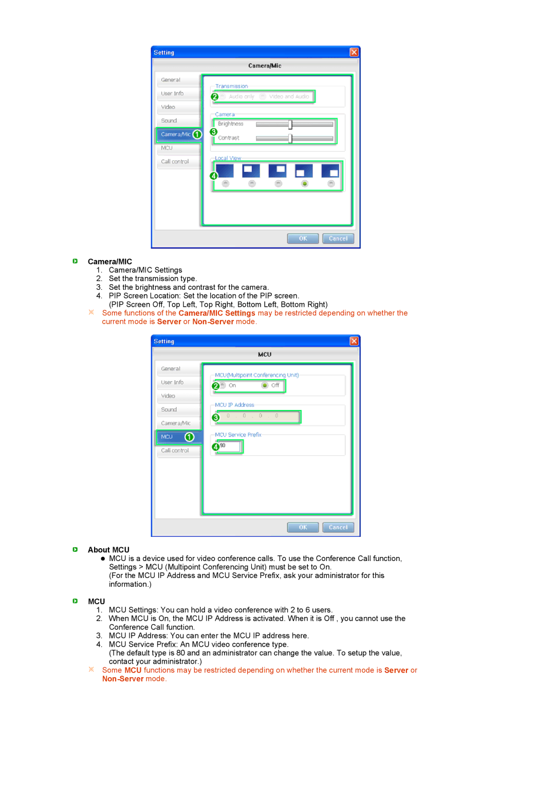 Samsung LS22TNTSF/EDC, LF22TNTSFG/EDC manual Camera/MIC, About MCU 