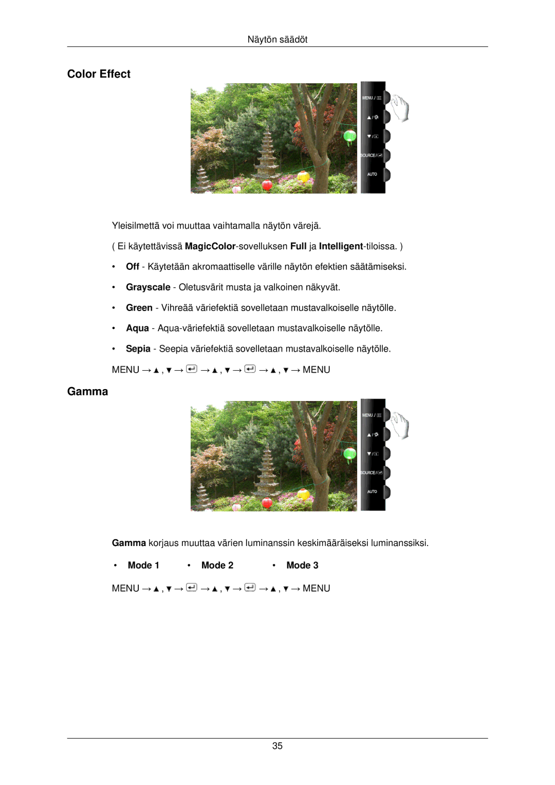 Samsung LS22TWPSUV/EN manual Color Effect, Gamma 