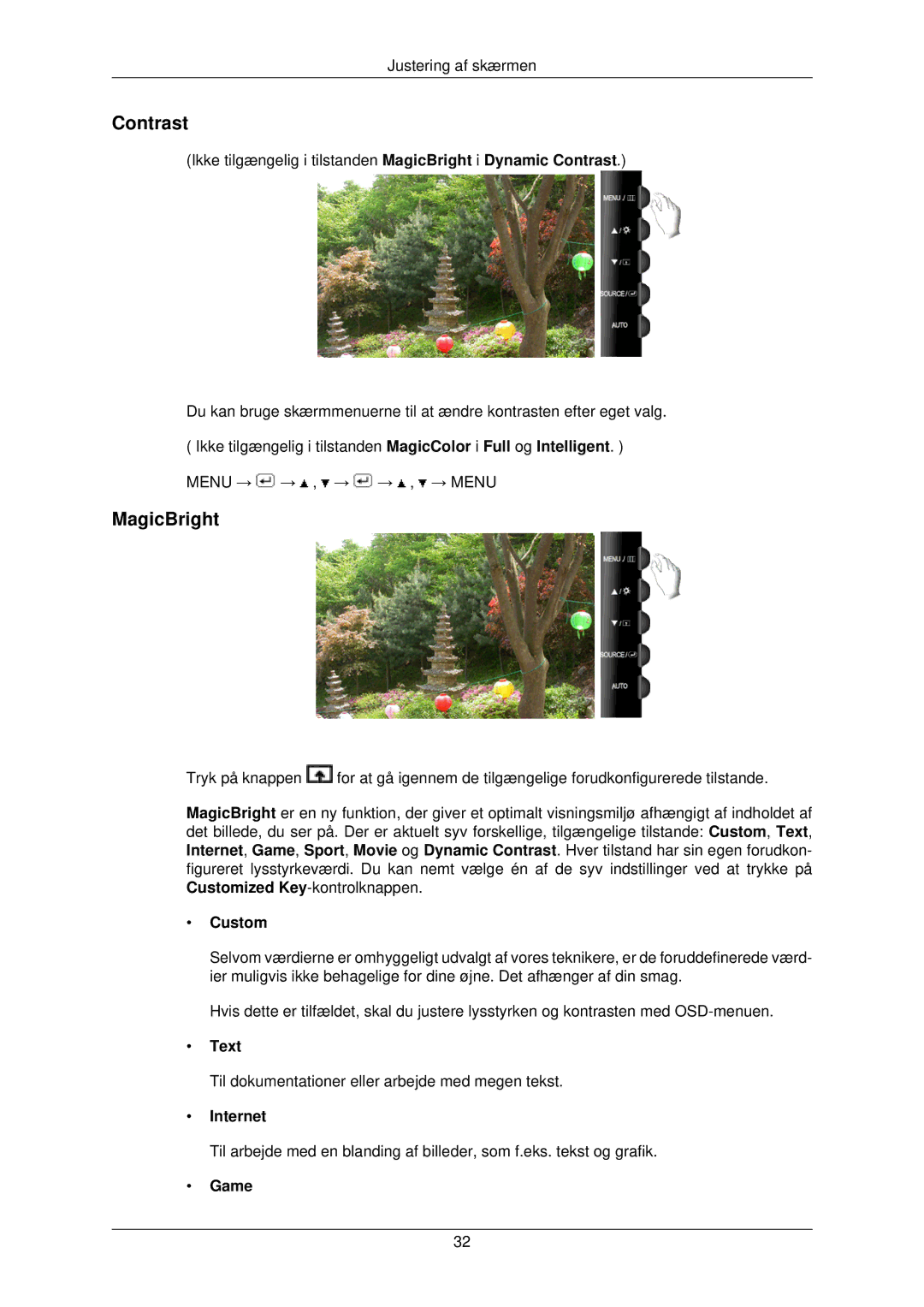 Samsung LS22TWPSUV/EN manual Contrast, MagicBright 