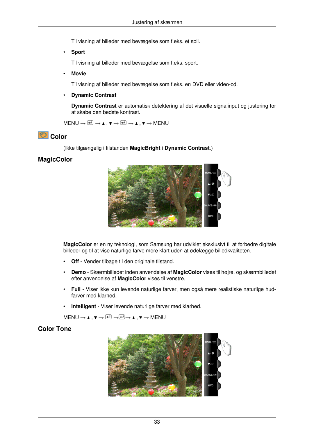 Samsung LS22TWPSUV/EN manual MagicColor, Color Tone 