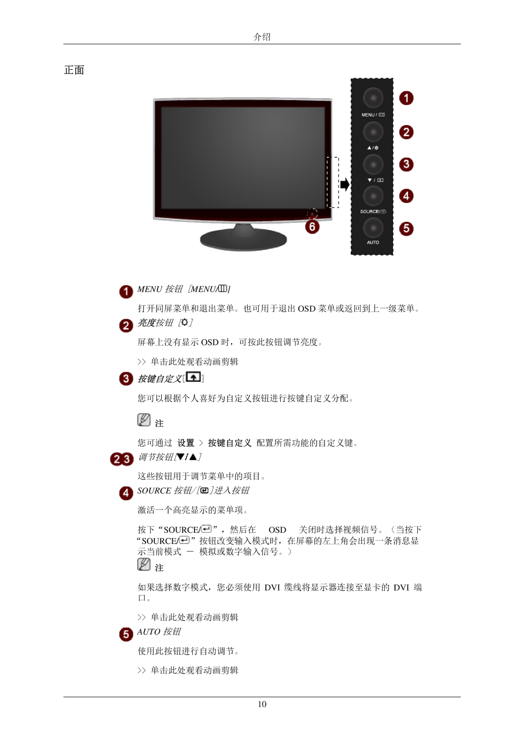 Samsung LS22TWPSUV/EN manual 按键自定义 