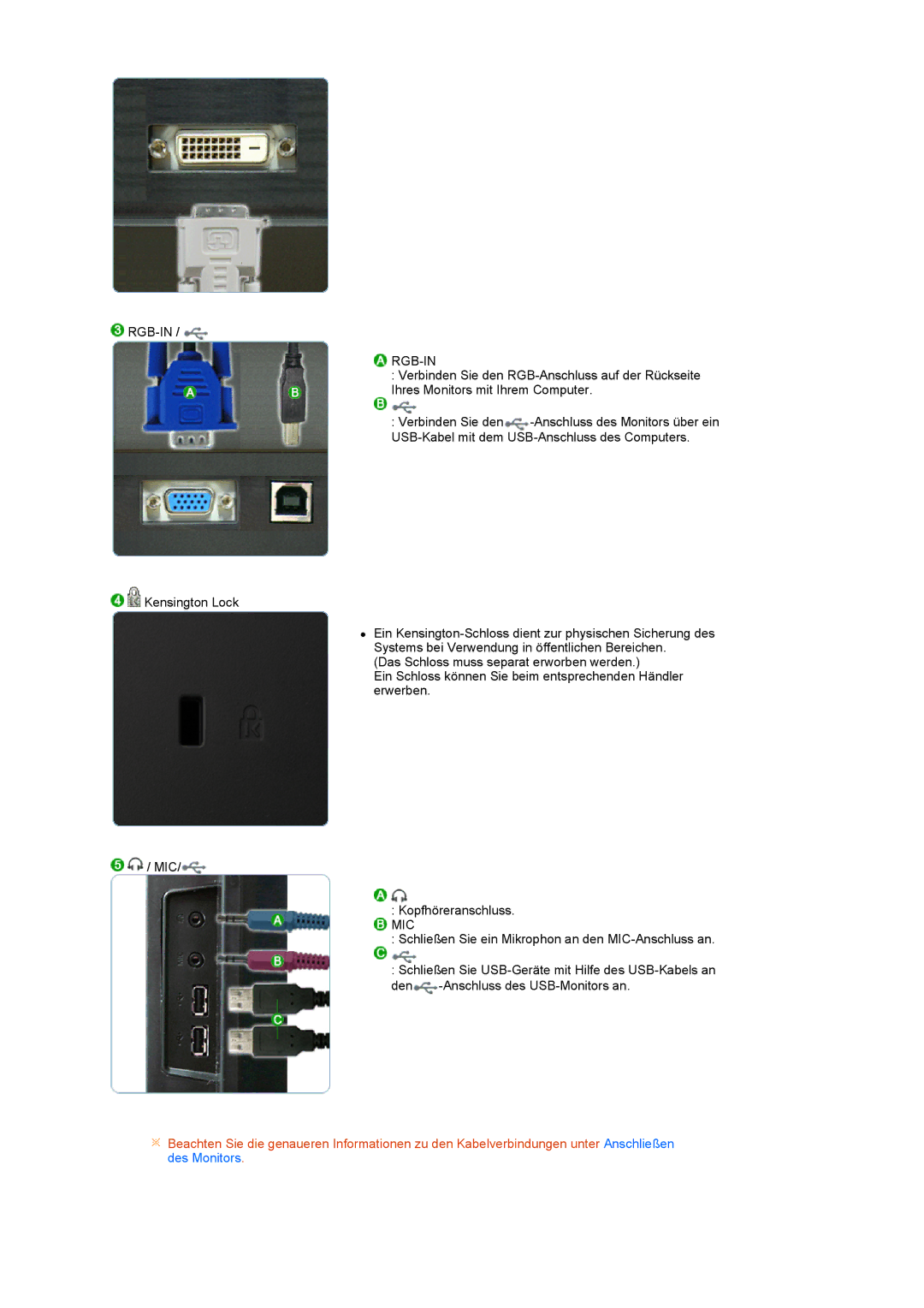 Samsung LS22UCWSFV/EDC manual Rgb-In 