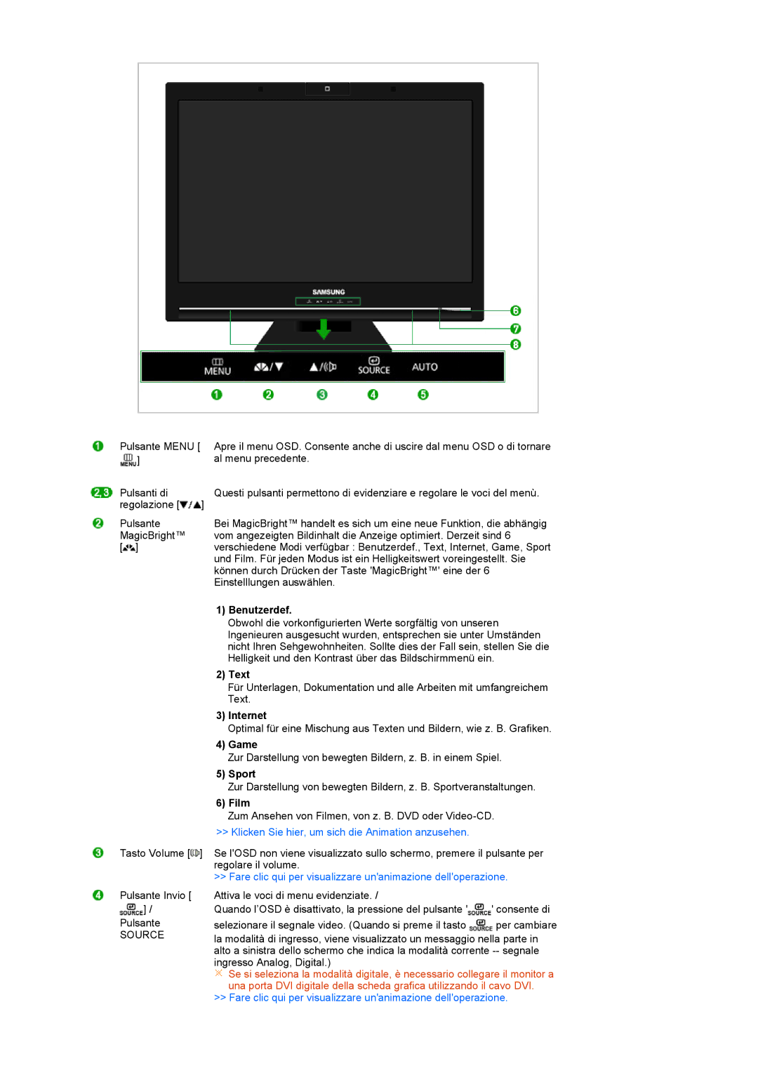 Samsung LS22UCWSFV/EDC manual Benutzerdef, Source 