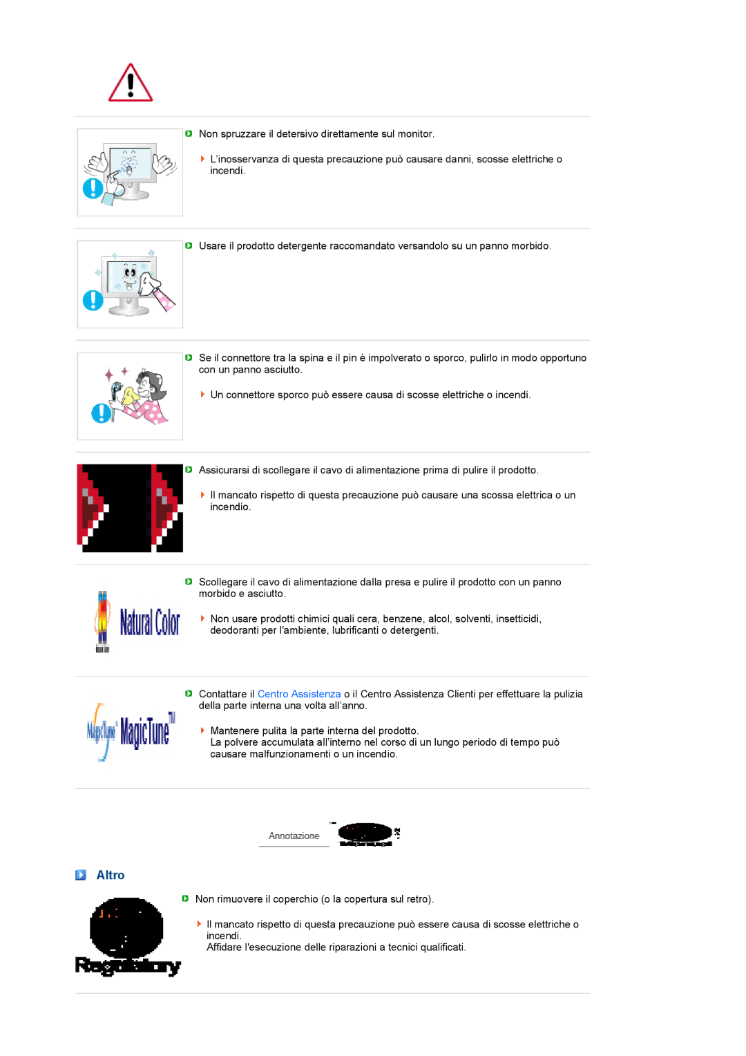 Samsung LS22UCWSFV/EDC manual Altro 