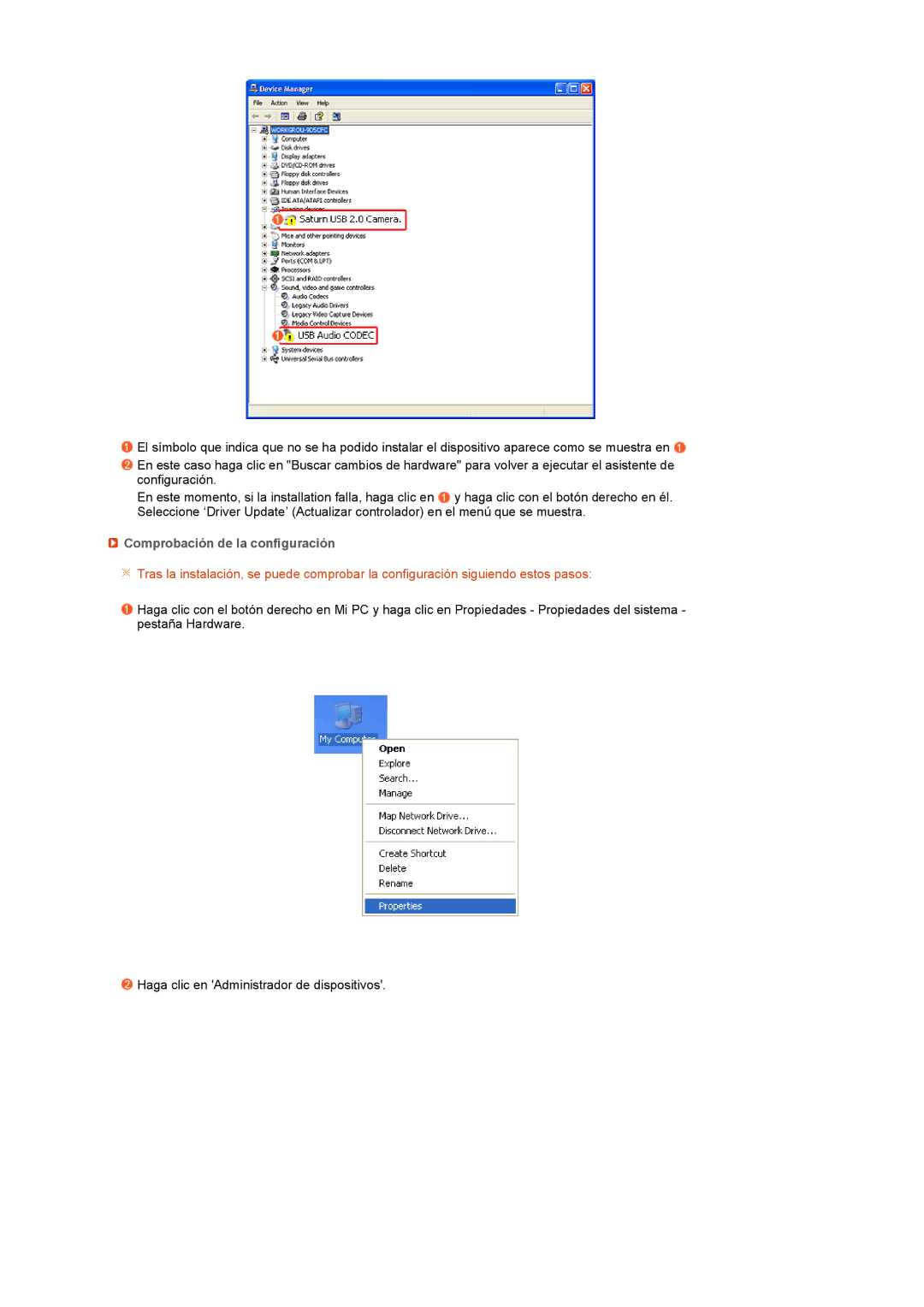 Samsung LS22UCWSFV/EDC manual Comprobación de la configuración 