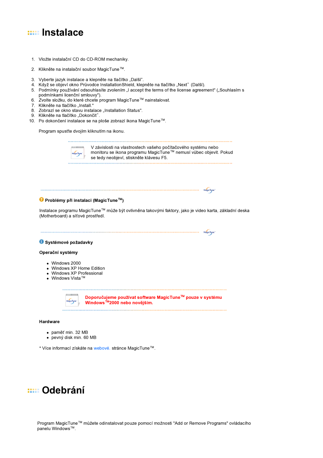 Samsung LS22UCWSFV/EDC manual Instalace 