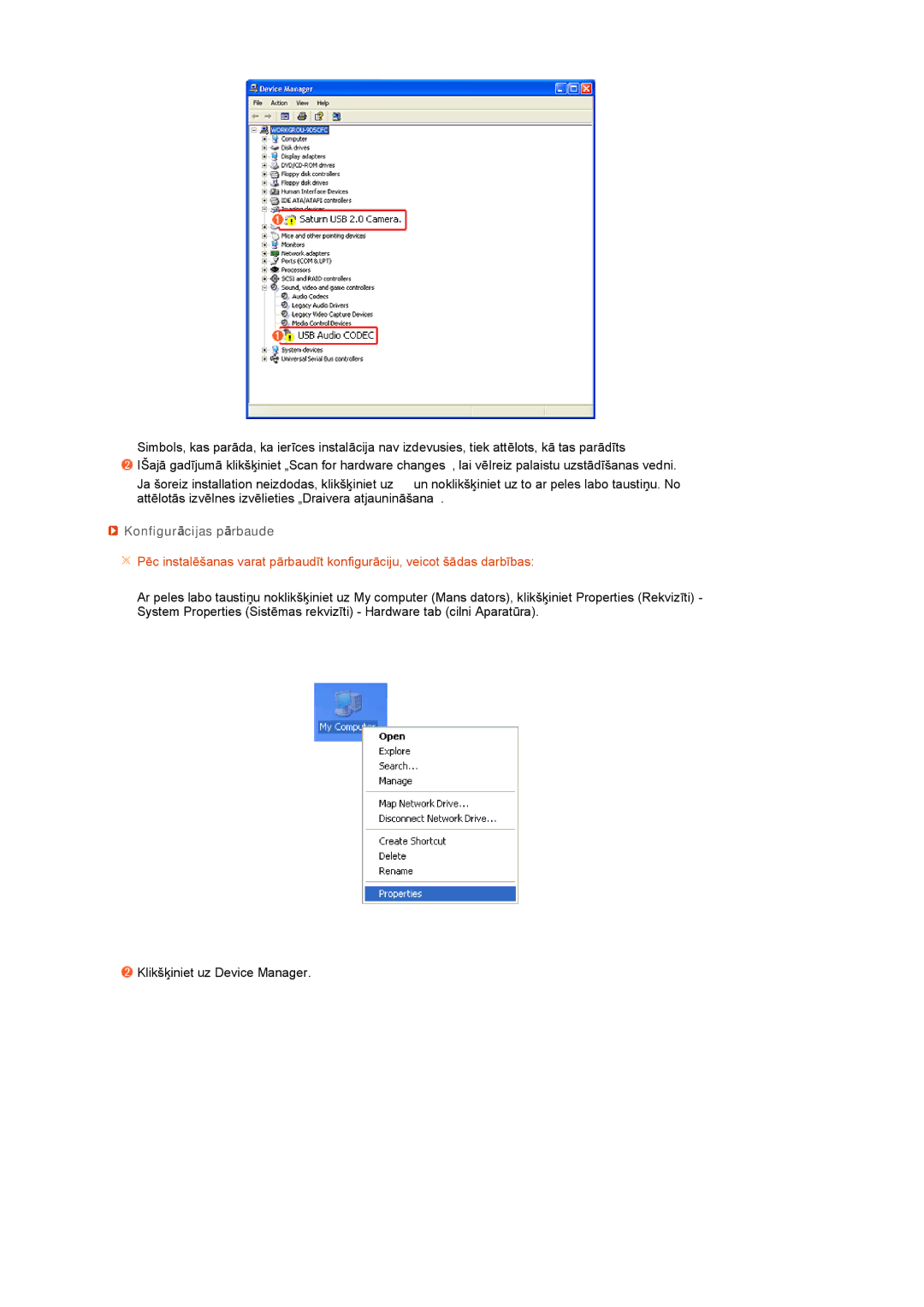 Samsung LS22UCWSFV/EDC manual Konfigurācijas pārbaude 