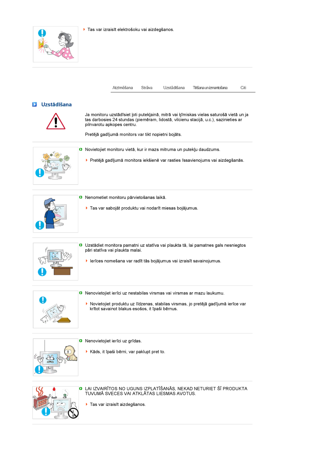 Samsung LS22UCWSFV/EDC manual Uzstādīšana 