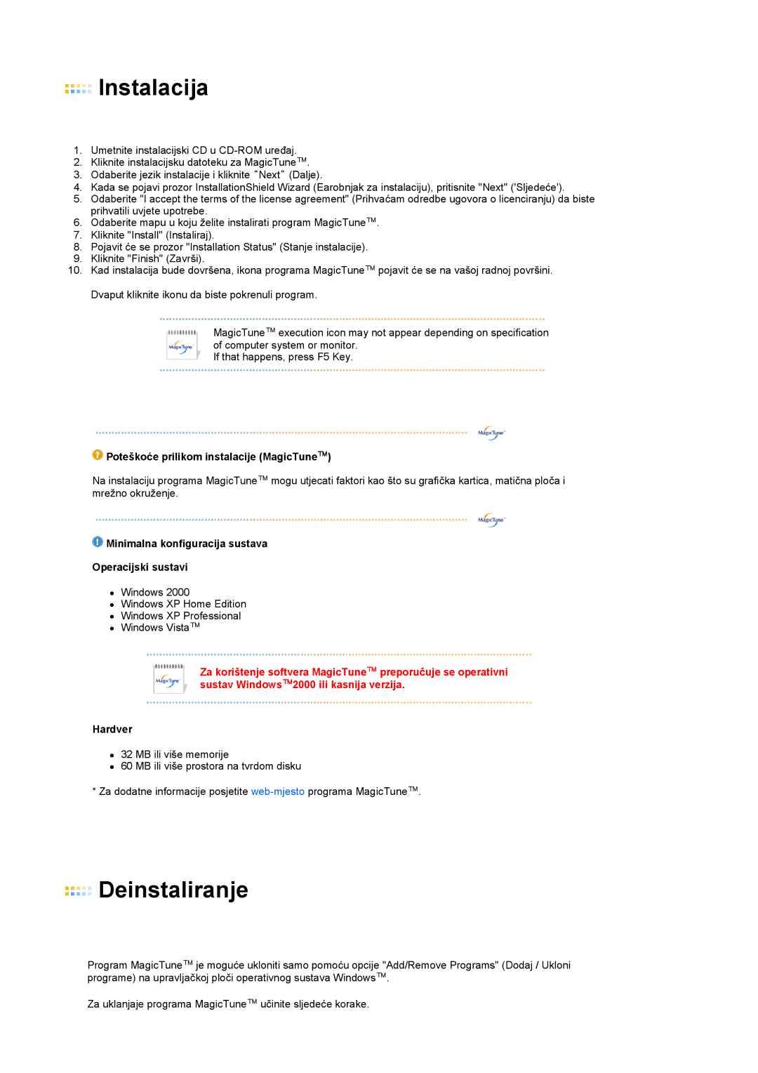 Samsung LS22UCWSFV/EDC manual Instalacija 