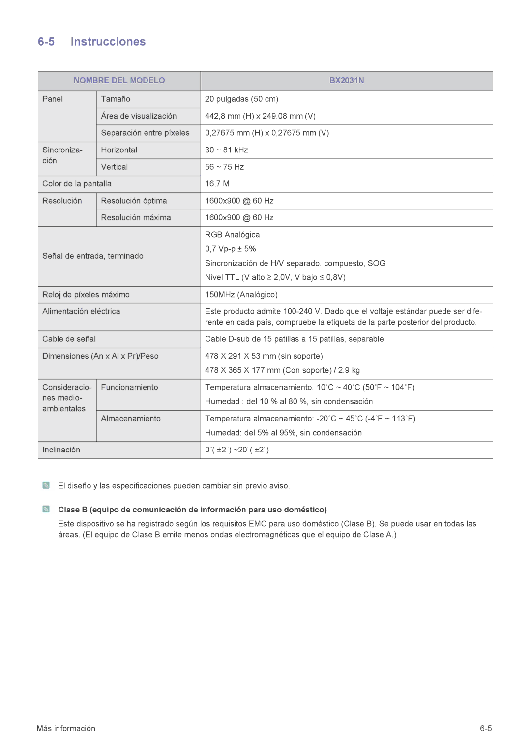 Samsung LS24X3HKFN/EN, LS22X3HKFH/XF, LS24X3HKFE/EN, LS23X3HKFN/EN, LS22X3HKFE/EN, LS22X3HKFE/XS manual BX2031N 