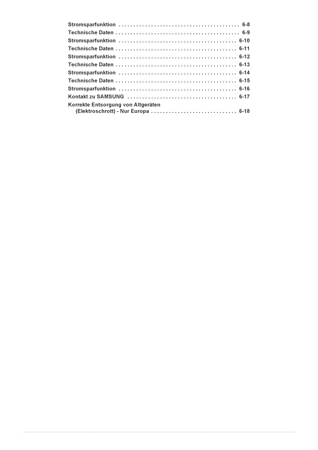 Samsung LS22A300BS/EN, LS23A300BS/EN, LS19A300NS/EN manual Korrekte Entsorgung von Altgeräten Elektroschrott Nur Europa 