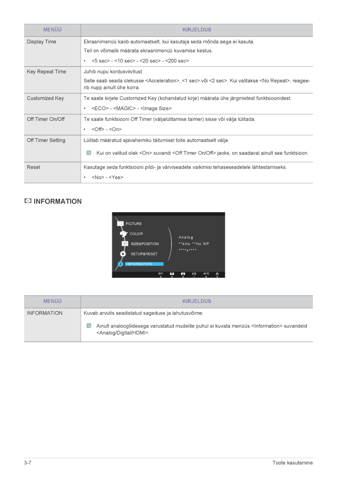 Samsung LS23A550HS/EN, LS27A550HS/EN manual Information 