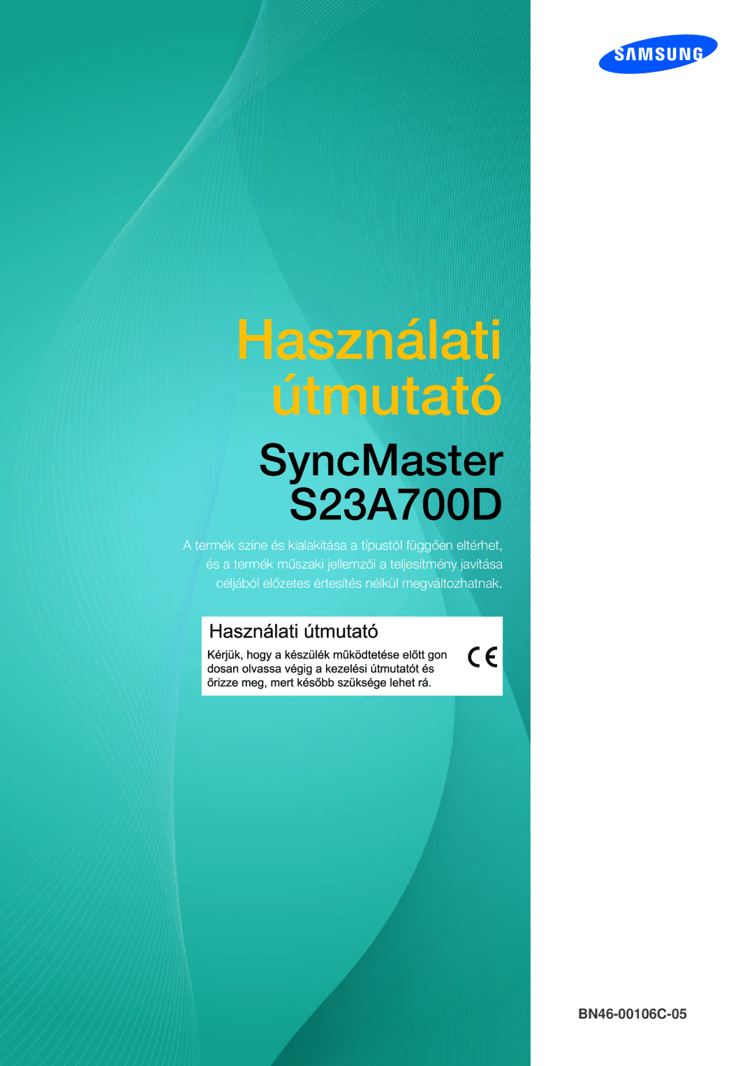 Samsung LS23A700DSL/EN, LS23A700DS/ZA, LS23A700DS/EN, LS23A700DS/SM, LS23A700DS/NG, LS23A700DSL/ZN manual SyncMaster S23A700D 