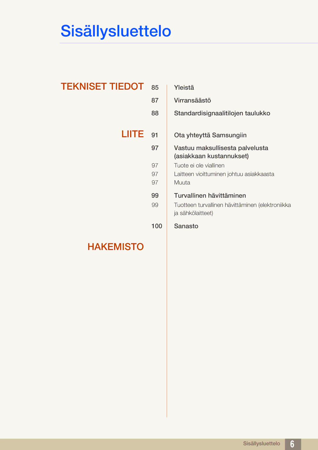 Samsung LS23B550VS/EN, LS27B550VS/EN manual Tekniset Tiedot Liite 