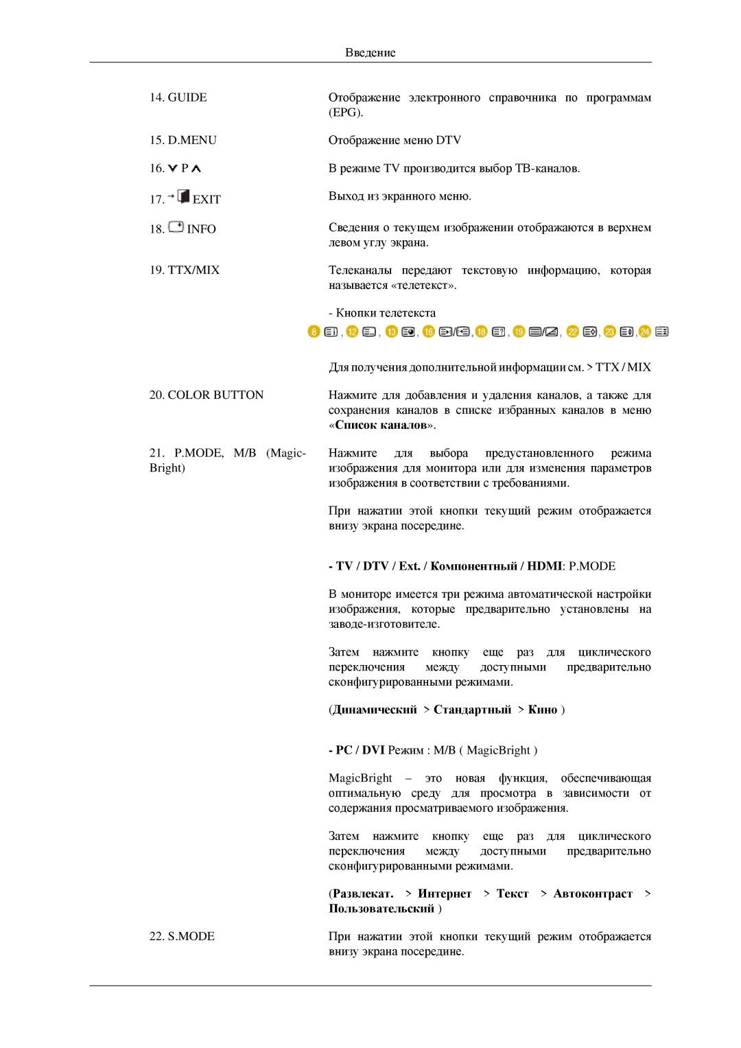 Samsung LS23CFEKFSEN, LS23CFEKF/EN, LS23CFVKF/EN manual «Список каналов » 