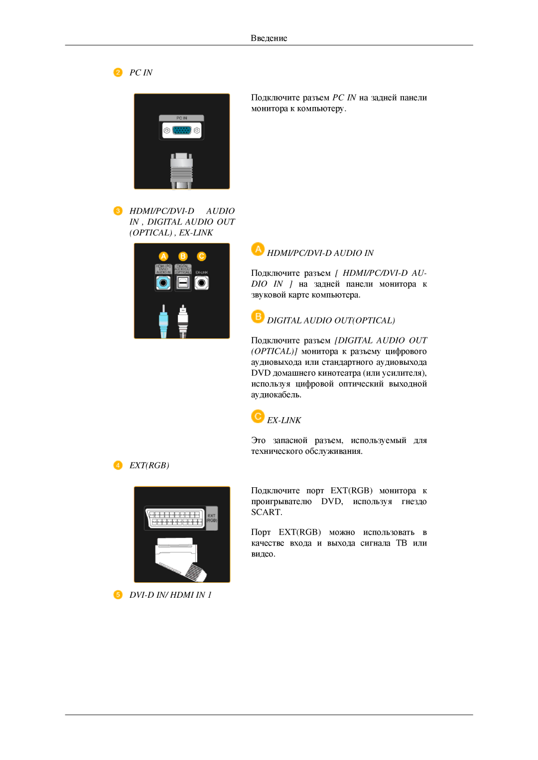 Samsung LS23CFEKF/EN, LS23CFVKF/EN, LS23CFEKFSEN manual DVI-D IN/ Hdmi 