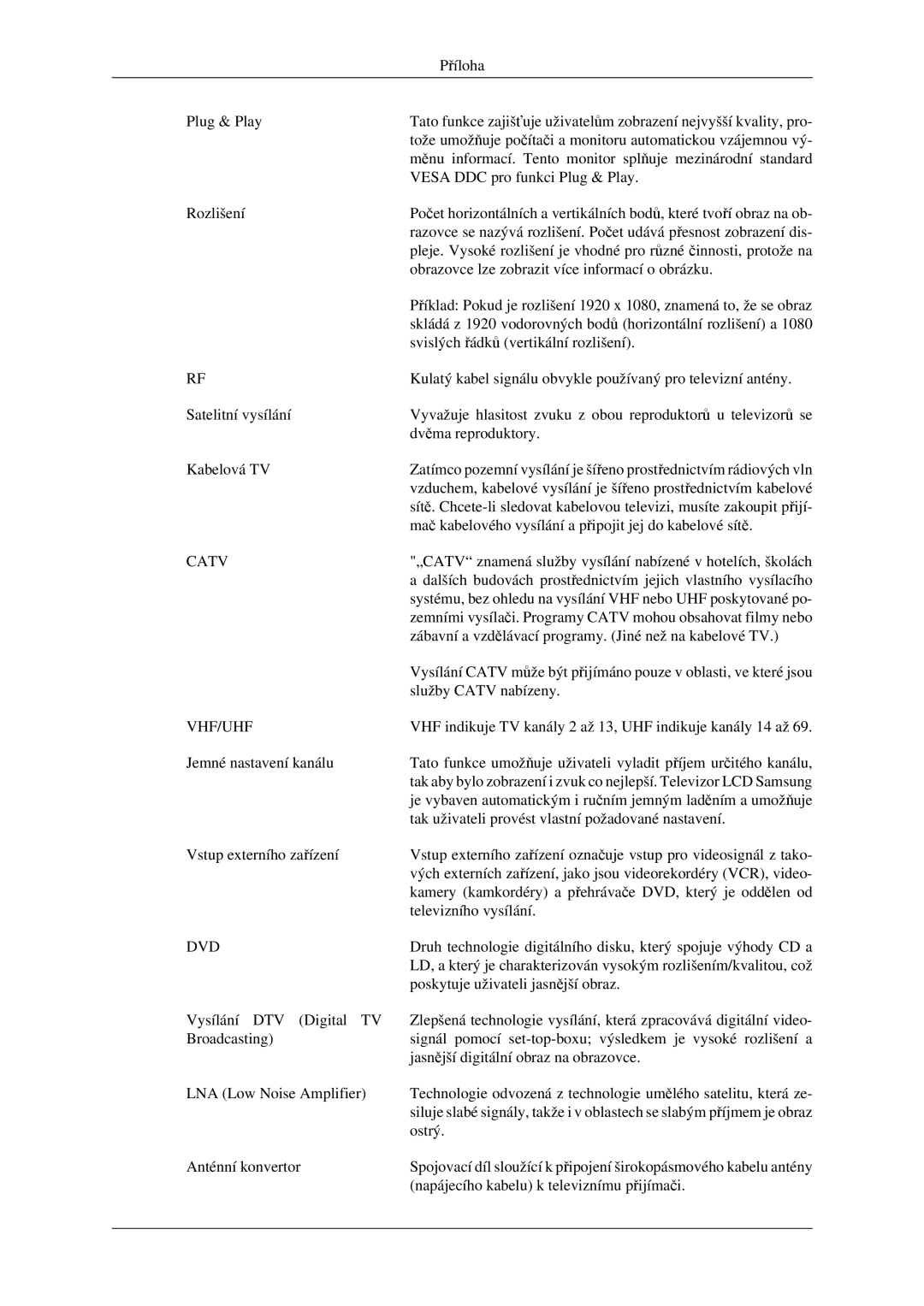 Samsung LS23CFEKF/EN, LS23CFVKF/EN manual Catv 