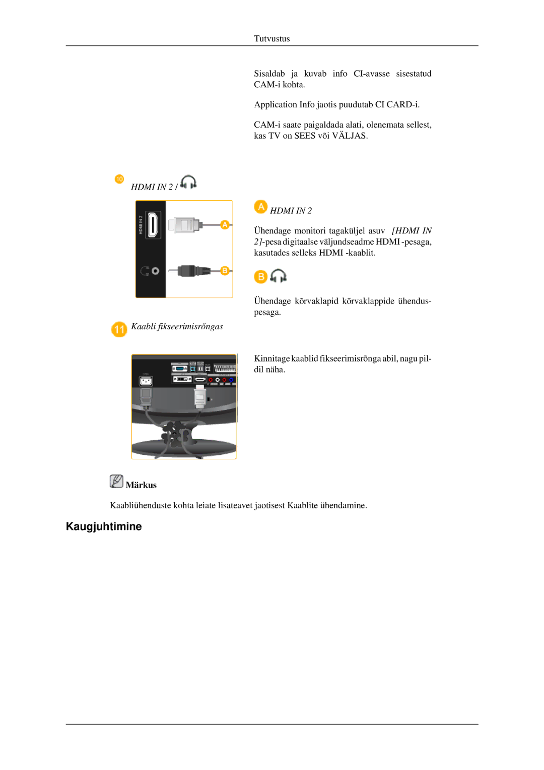 Samsung LS23CFEKF/EN, LS23CFVKF/EN manual Kaugjuhtimine 