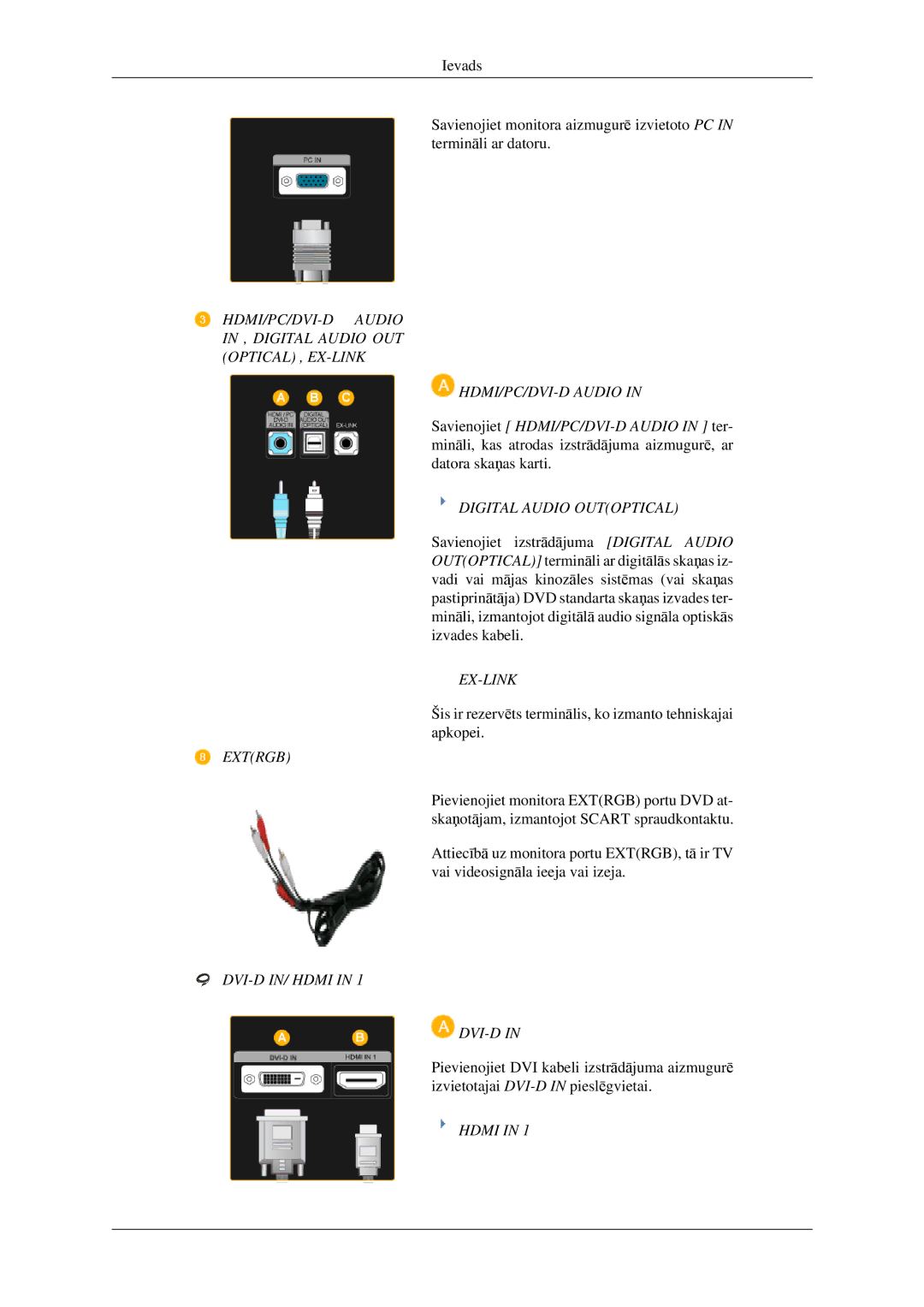 Samsung LS23CFEKF/EN, LS23CFVKF/EN manual Dvi-D 