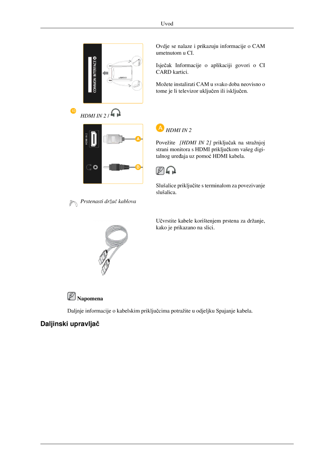 Samsung LS23CFEKF/EN, LS23CFVKF/EN manual Daljinski upravljač 